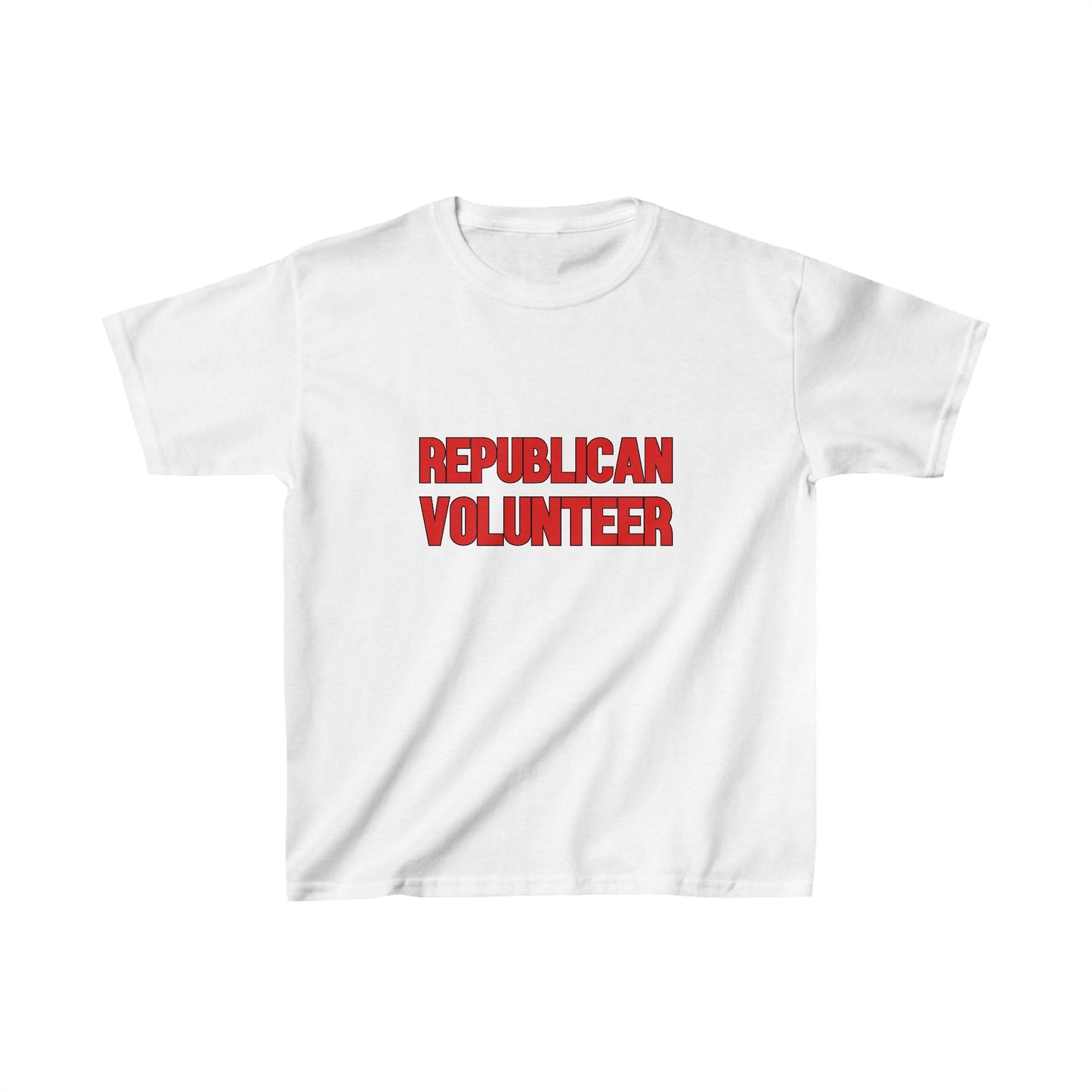 Republican Volunteer Kids Unisex Tshirt (Red Logo) - Sweet Baby Jeez Teez