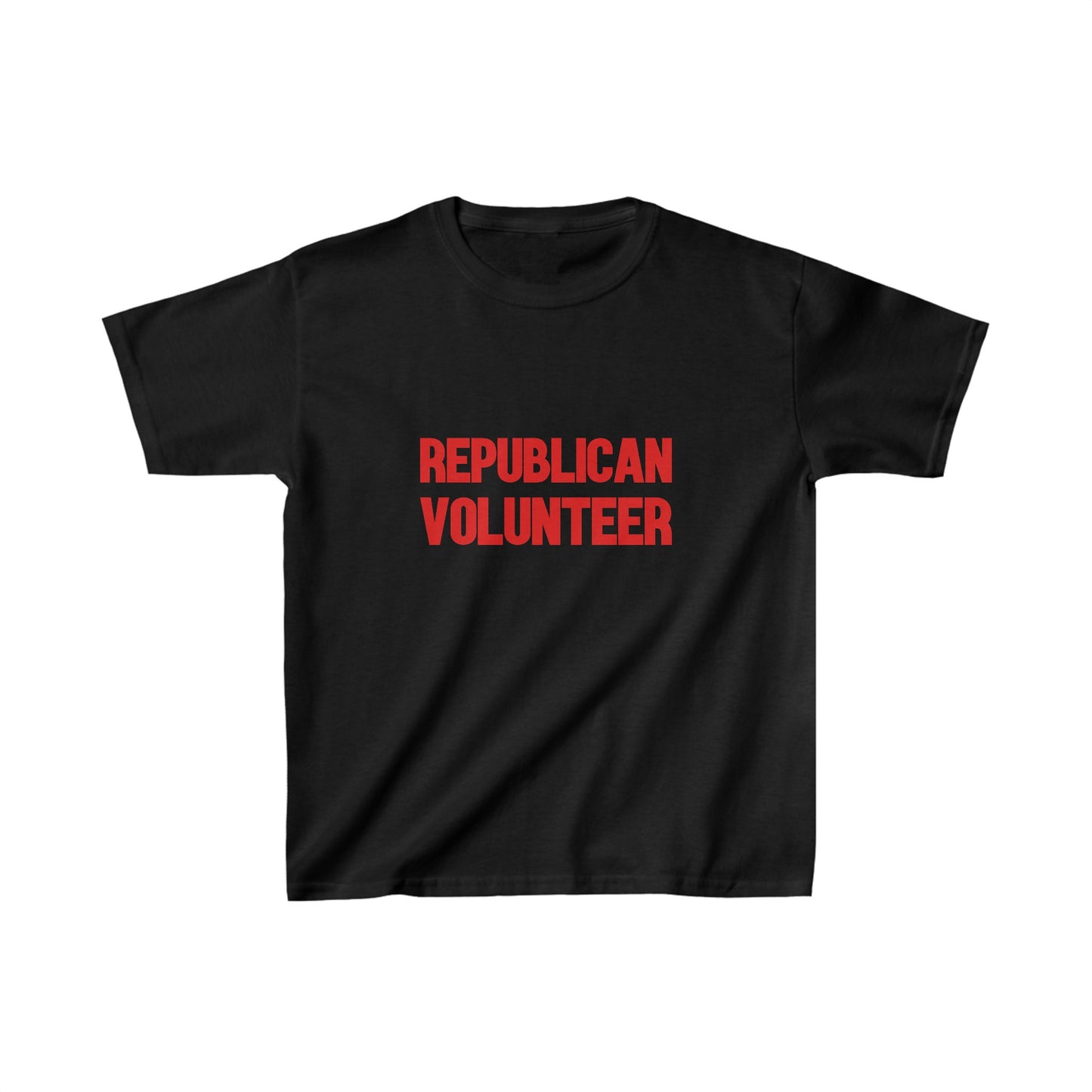 Republican Volunteer Kids Unisex Tshirt (Red Logo) - Sweet Baby Jeez Teez
