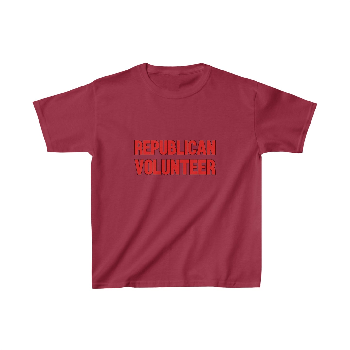 Republican Volunteer Kids Unisex Tshirt (Red Logo) - Sweet Baby Jeez Teez