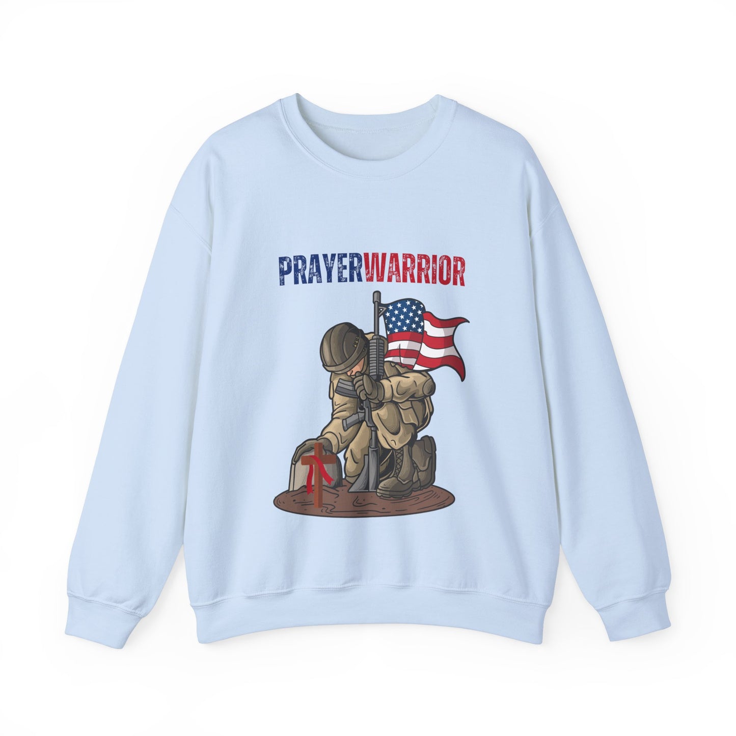Prayer Warrior Soldier Men's Sweatshirt - Sweet Baby Jeez Teez