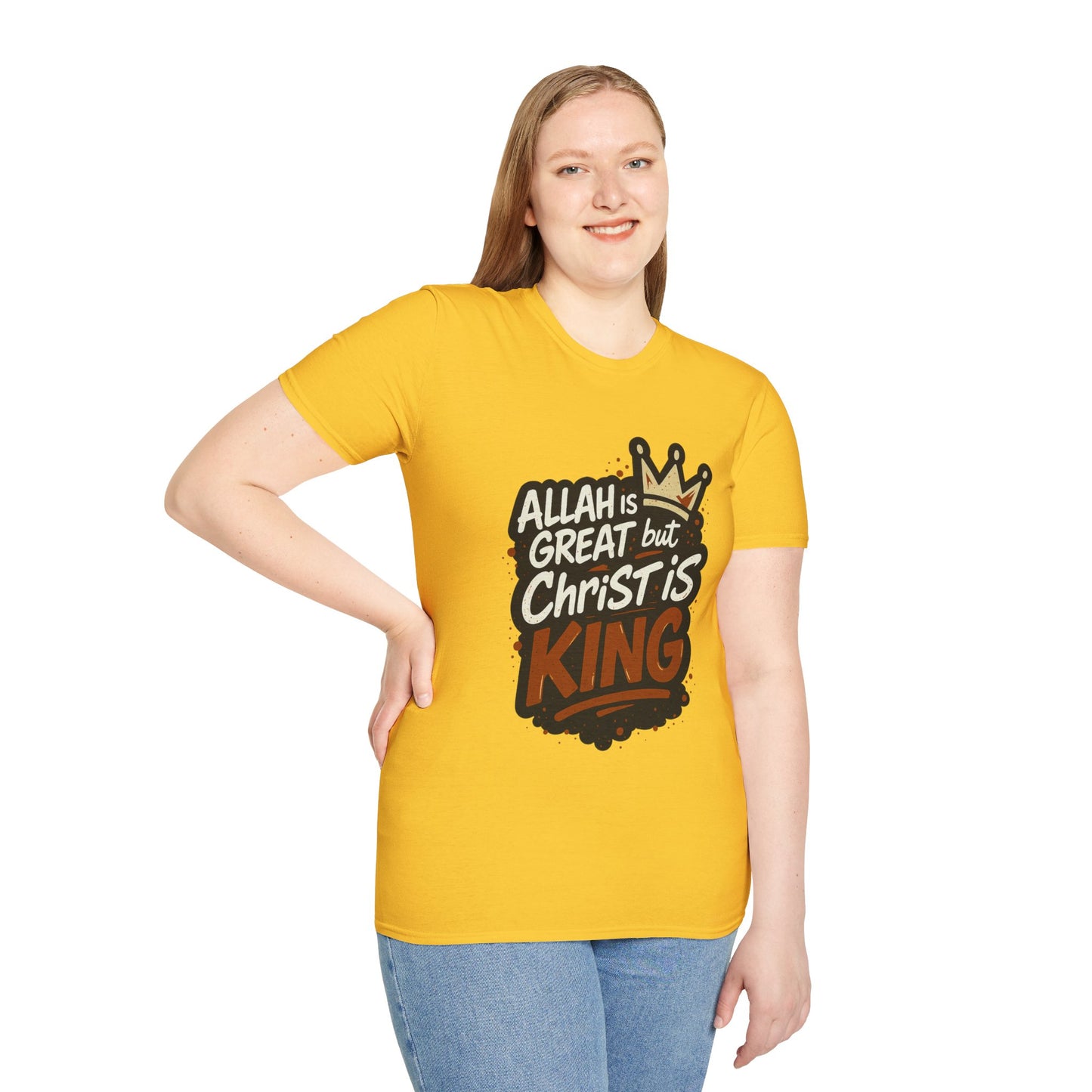 Christ is King Unisex Softstyle Tshirt (Great 2 Logo)