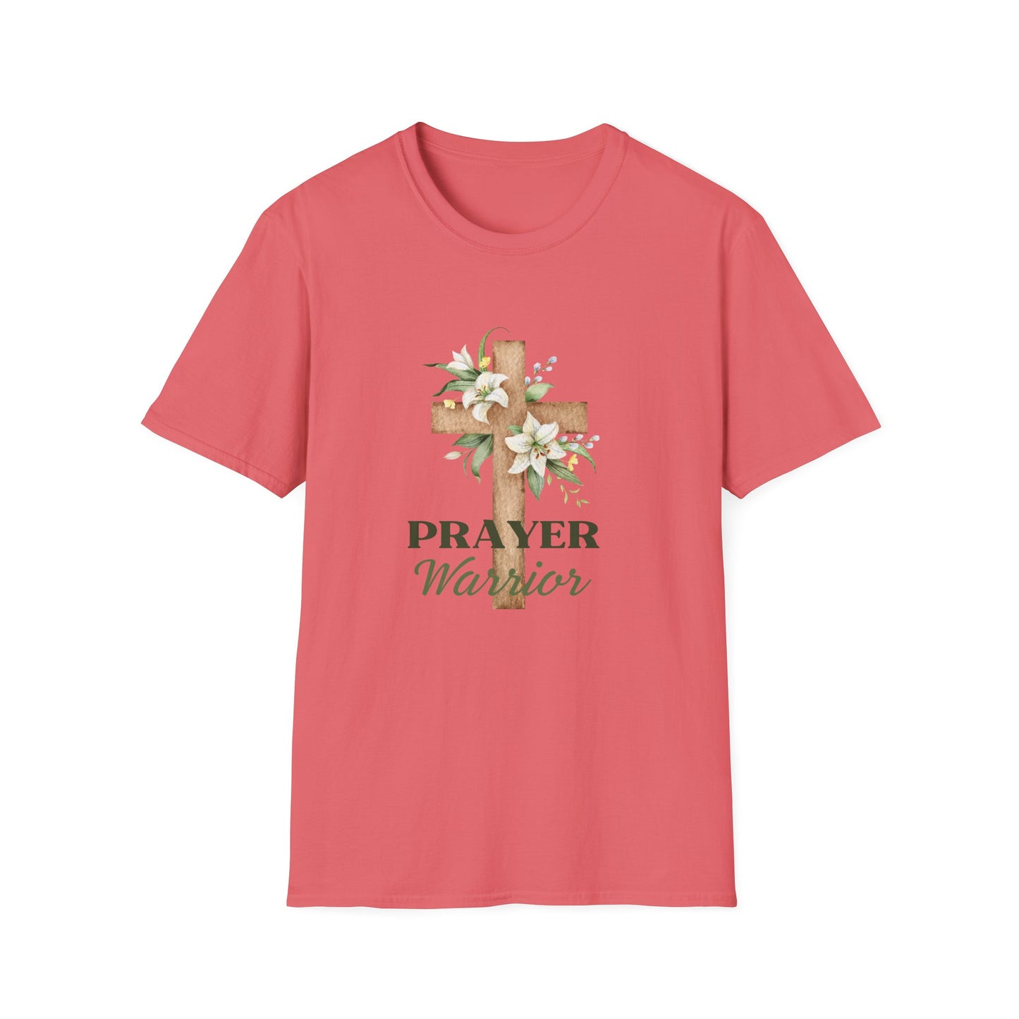 Prayer Warrior Women's Relaxed/Plus Tshirt (Lillies Logo) - Sweet Baby Jeez Teez