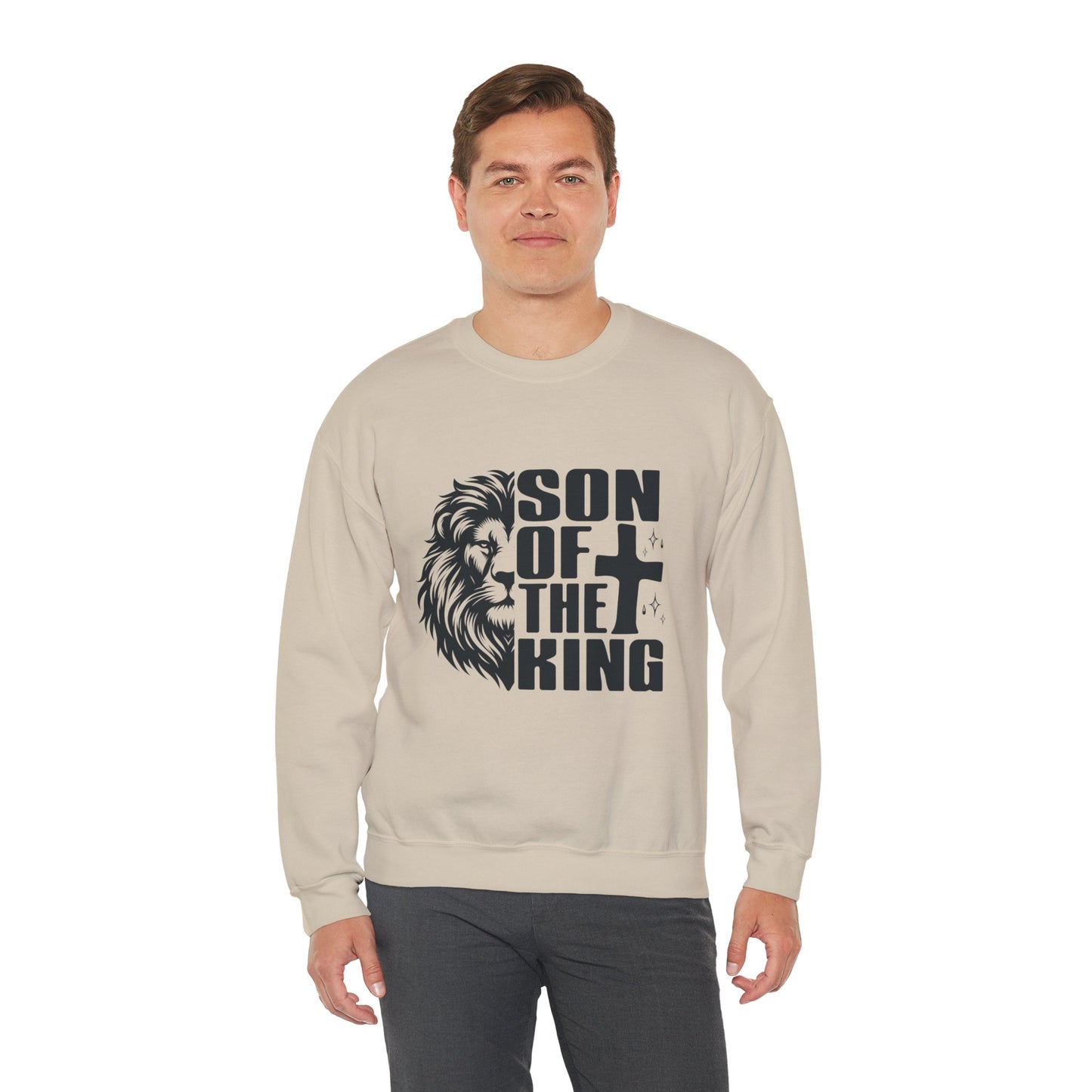 Son of the King Men's Sweatshirt (Black Logo) - Sweet Baby Jeez Teez
