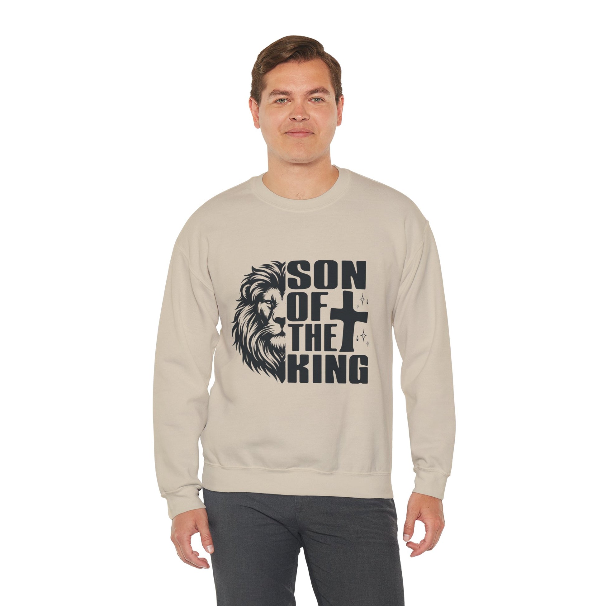 Son of the King Men's Sweatshirt (Black Logo) - Sweet Baby Jeez Teez