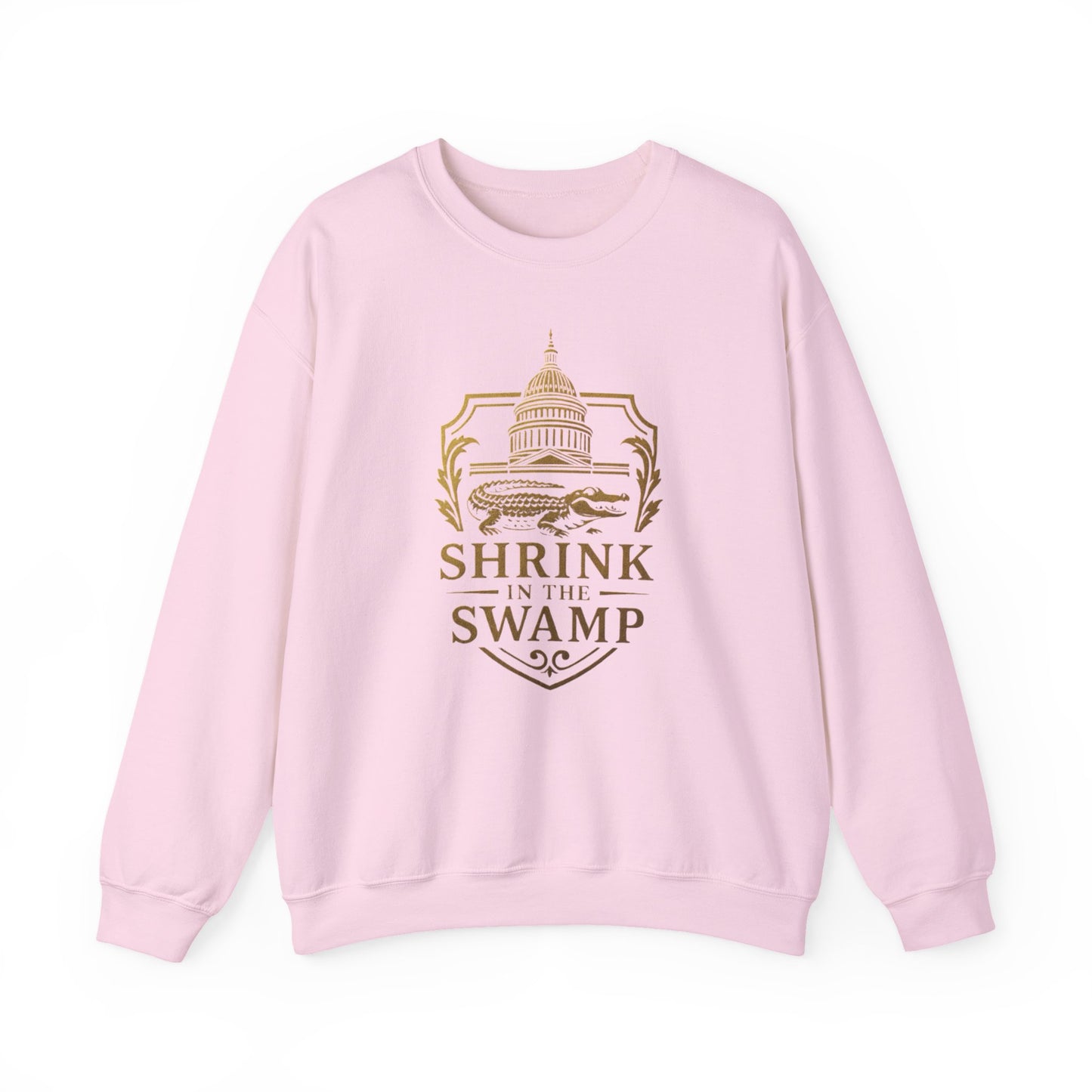 Shrink in the Swamp [TM] Unisex Crewneck Sweatshirt - Sweet Baby Jeez Teez
