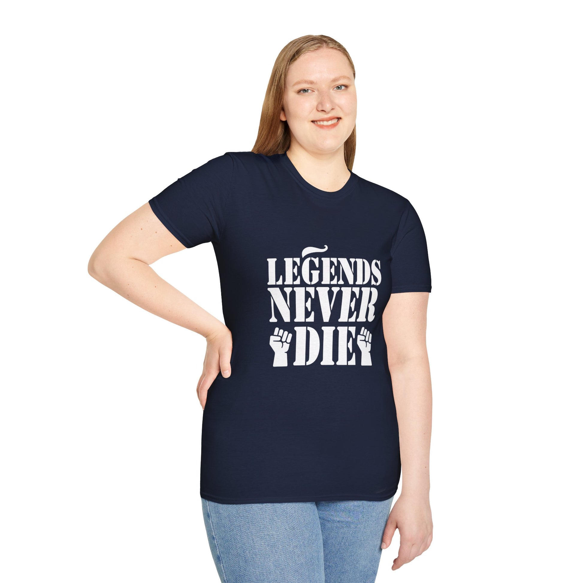 Legends Women's Relaxed/Plus Tshirt (White Logo) - Sweet Baby Jeez Teez