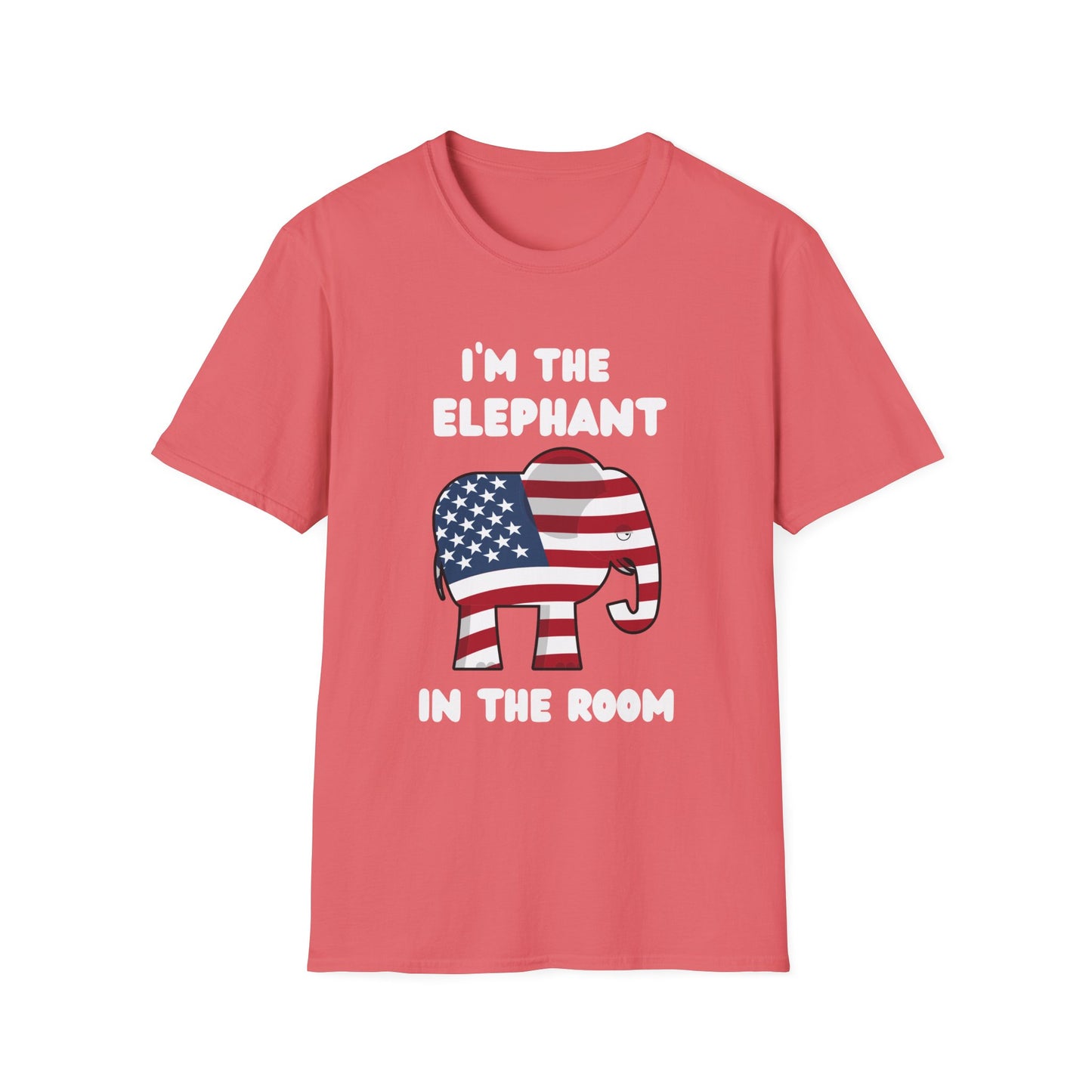 Elephant in Room Cartoon Women's Relaxed/Plus Tshirt (White Logo) - Sweet Baby Jeez Teez