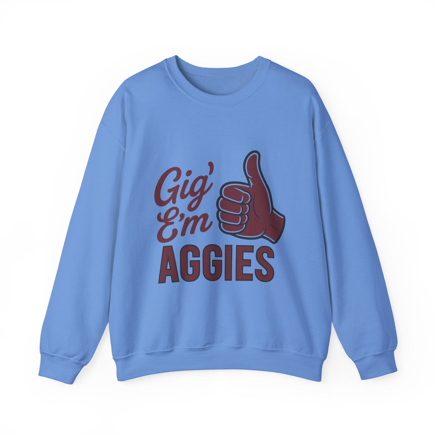 Gig 'Em Aggies Texas A&M Unisex Crewneck Sweatshirt - Sweet Baby Jeez Teez