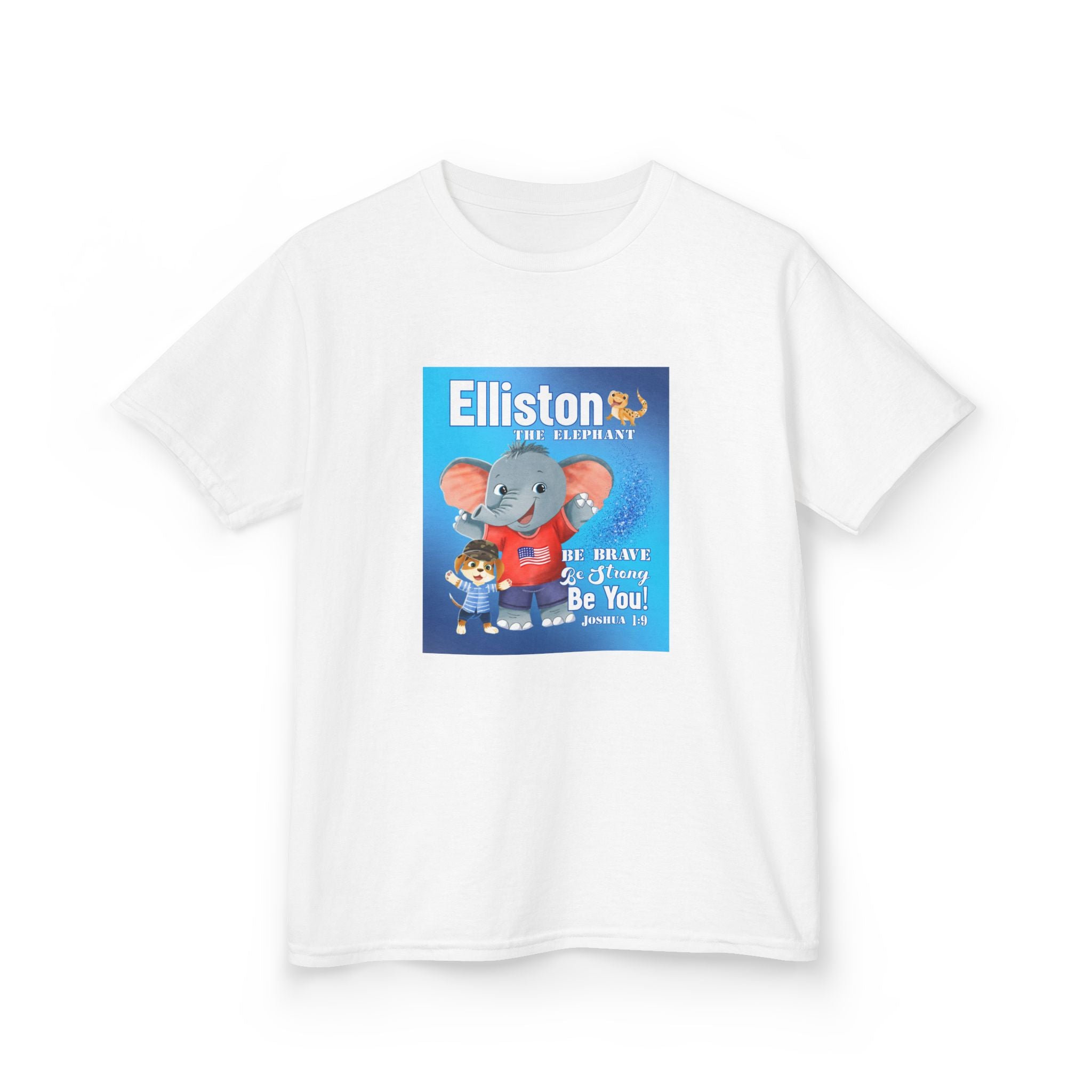Elliston the Elephant [TM] Kids Tshirt - Be Brave, Be You!