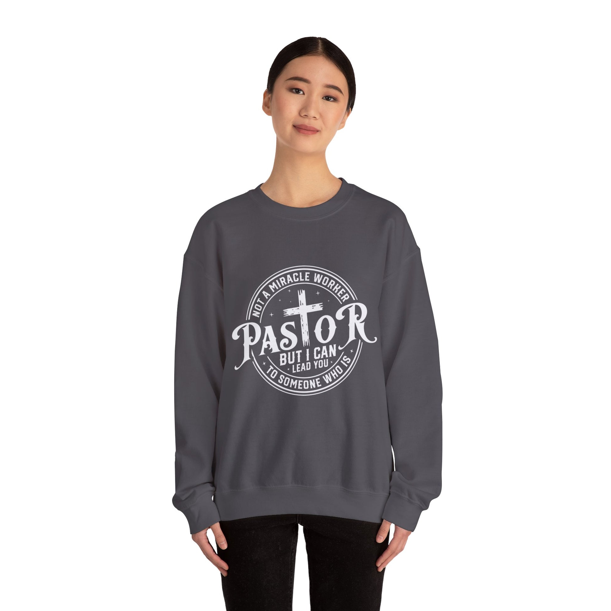 Pastor Women's Relaxed Sweatshirt (White Logo) - Sweet Baby Jeez Teez