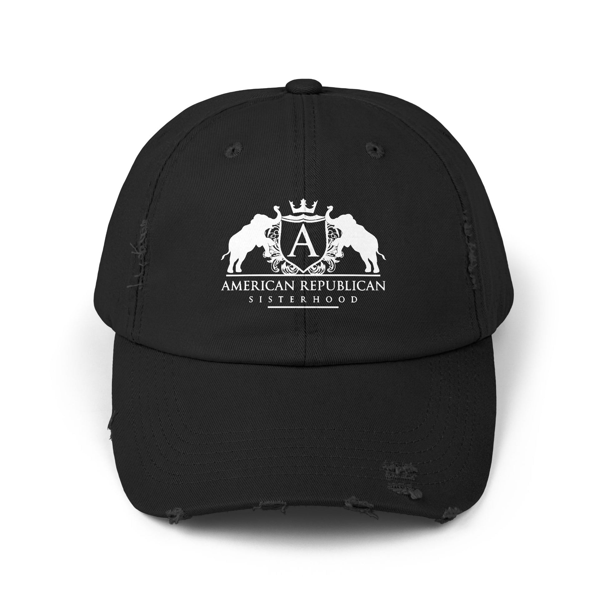ARS White Logo Distressed Cap | ARS Cap | Sweet Baby Jeez Teez
