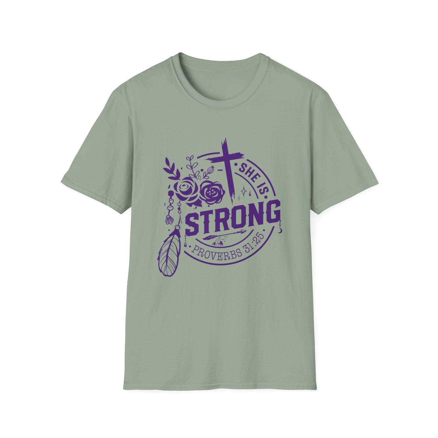 "She is Strong" Proverbs 31:25 Bible Verse Women's Relaxed Tshirt