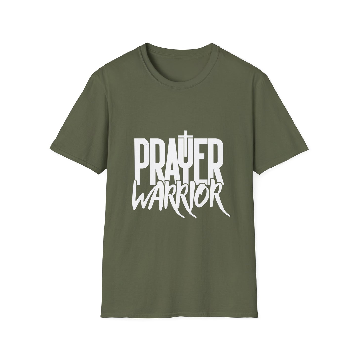 Prayer Warrior Men's Tshirt (White Logo) - Sweet Baby Jeez Teez