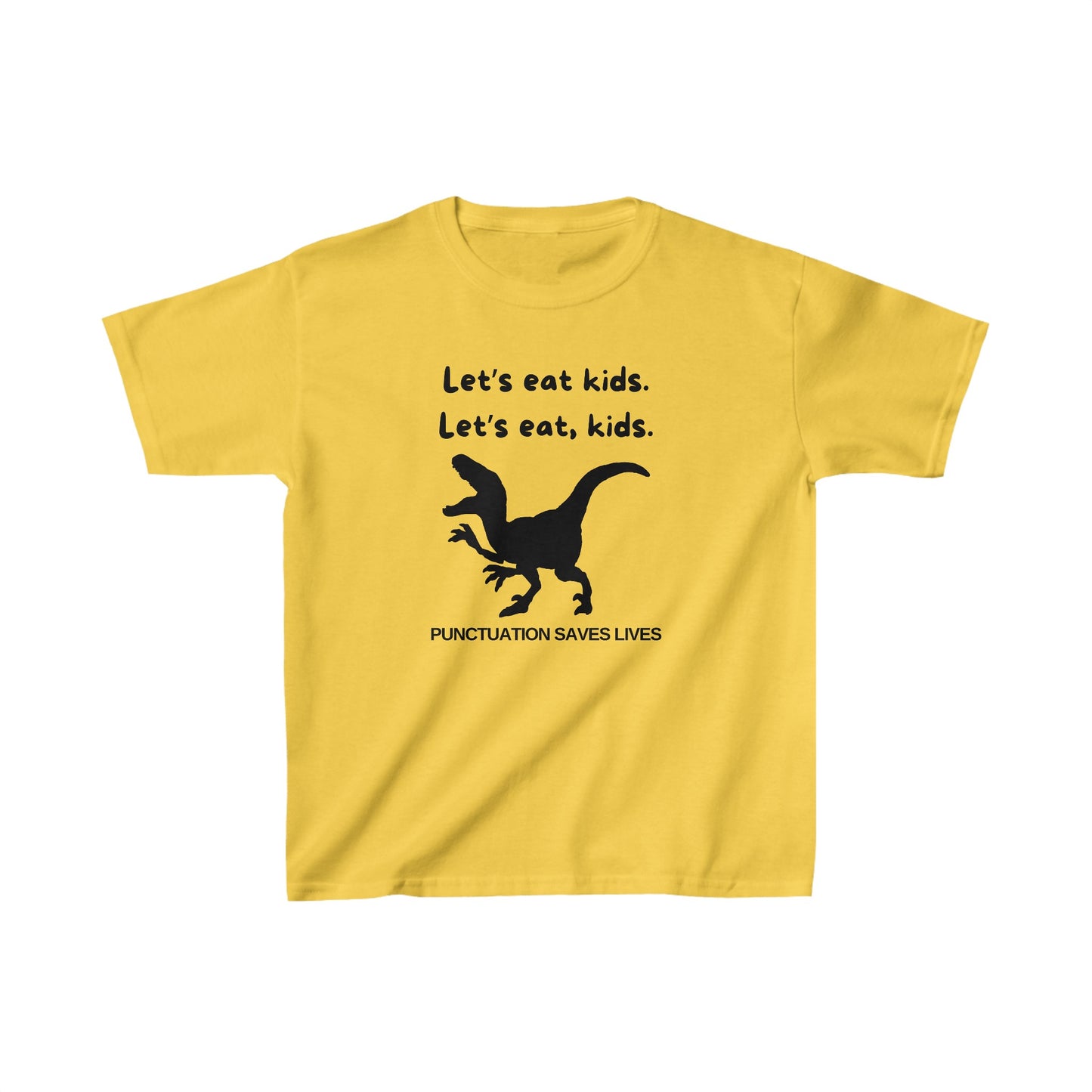 Lets Eat Kids Boys Tshirt (Black Logo) - Sweet Baby Jeez Teez