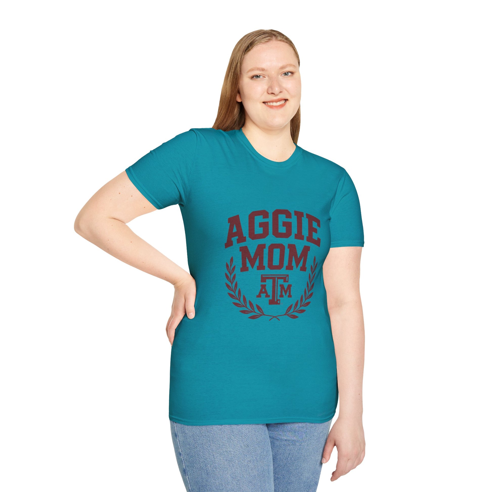 Aggie Mom Texas A&M Softstyle Women's Relaxed T-Shirt - Sweet Baby Jeez Teez