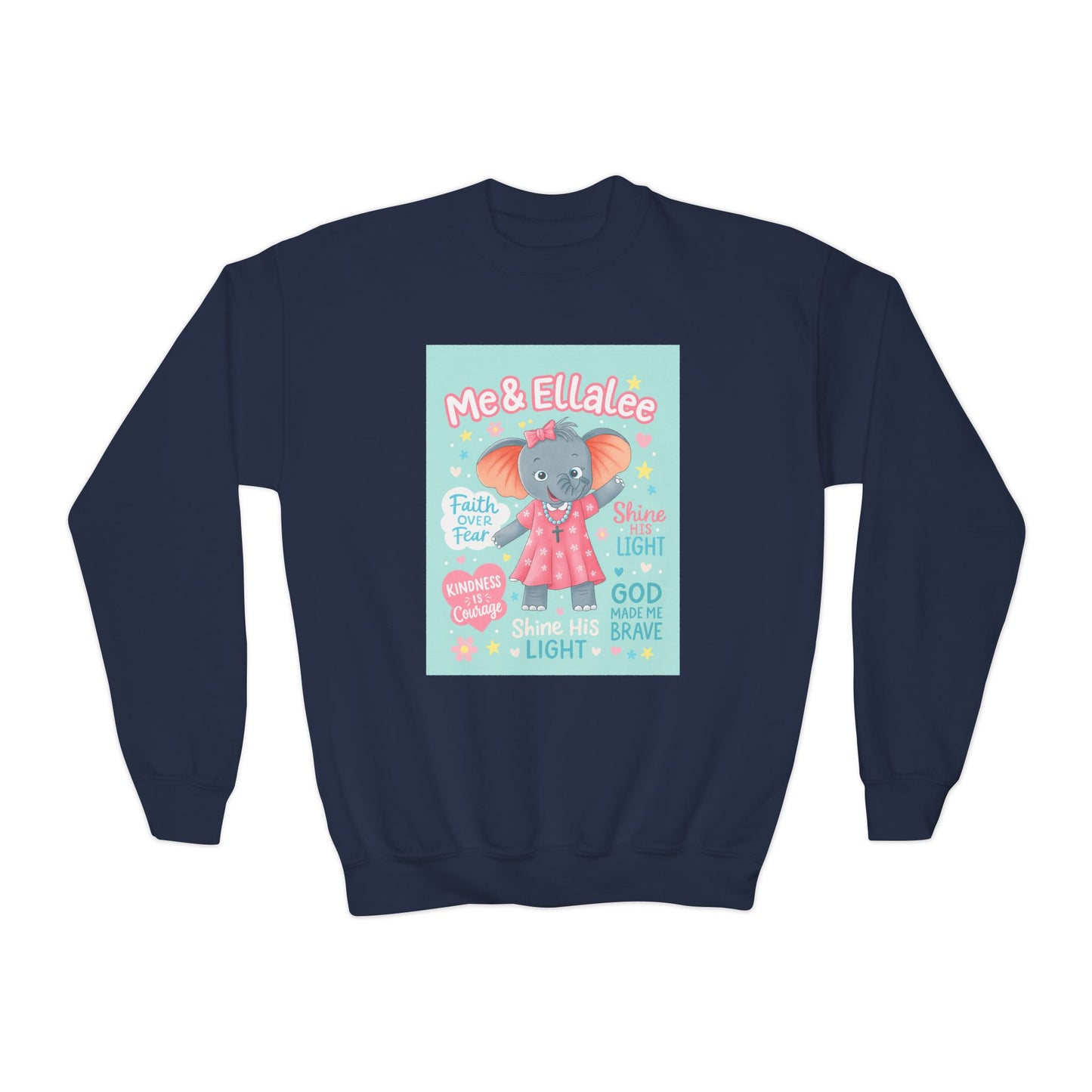 Ellalee the Elephant (TM) Girl's Sweatshirt (Mint Logo)