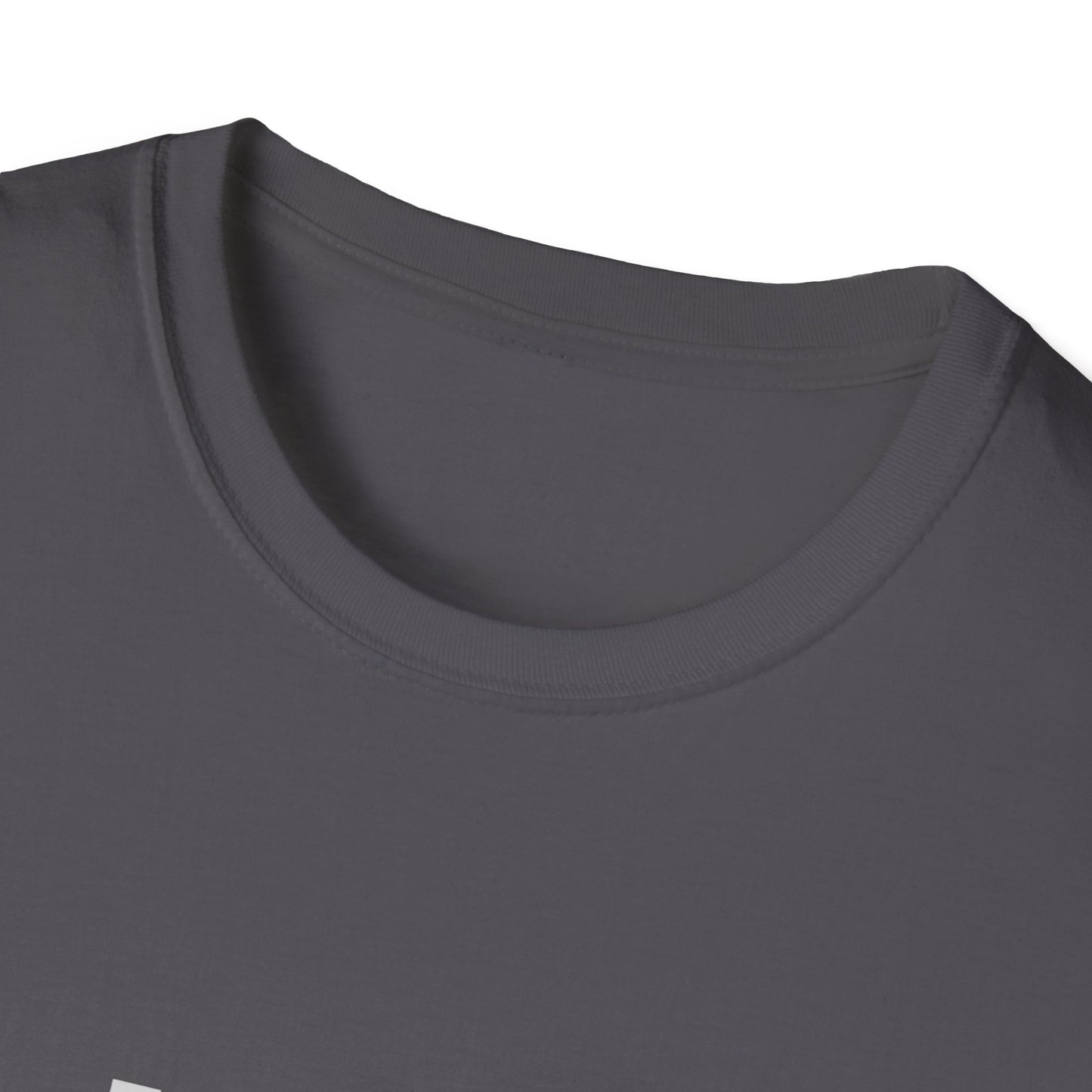 "Iron Sharpens Iron" Bible Verse Christian Inspirational Softstyle Tshirt (Gray Logo)