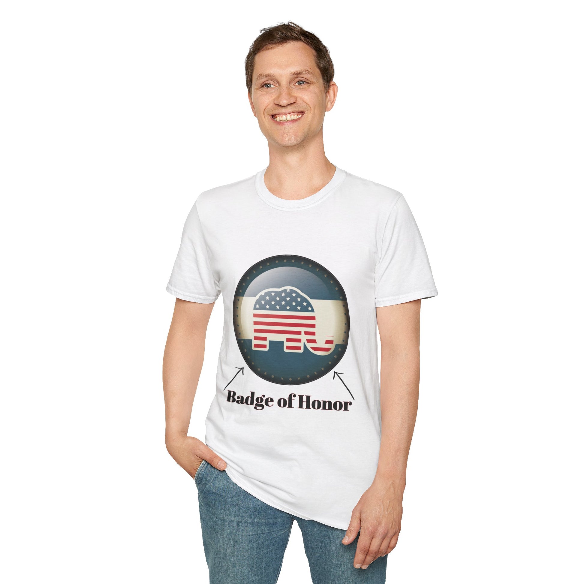 Badge of Honor Men's Tshirt - Sweet Baby Jeez Teez