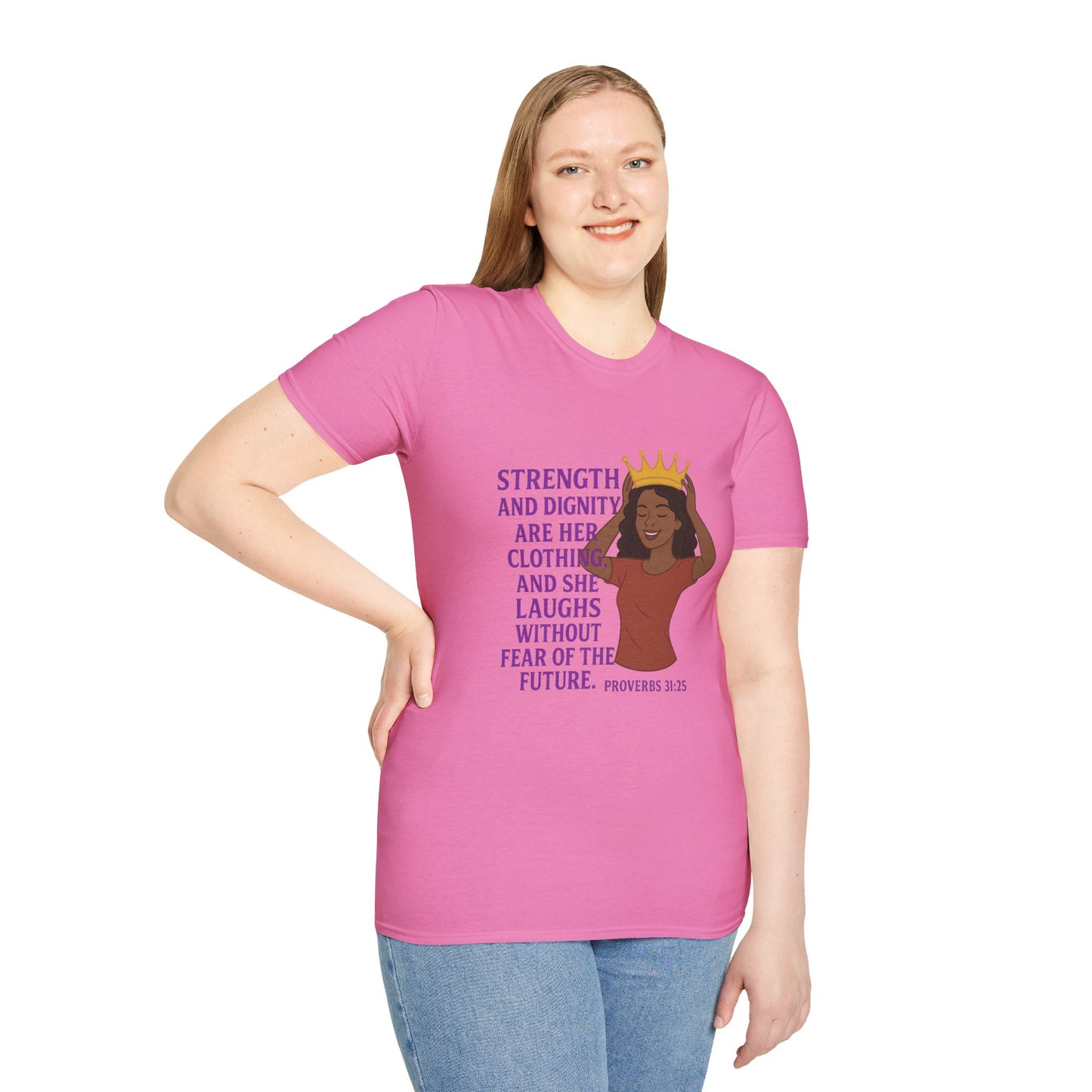 "Strength & Dignity" Bible Verse Women's Relaxed Tshirt