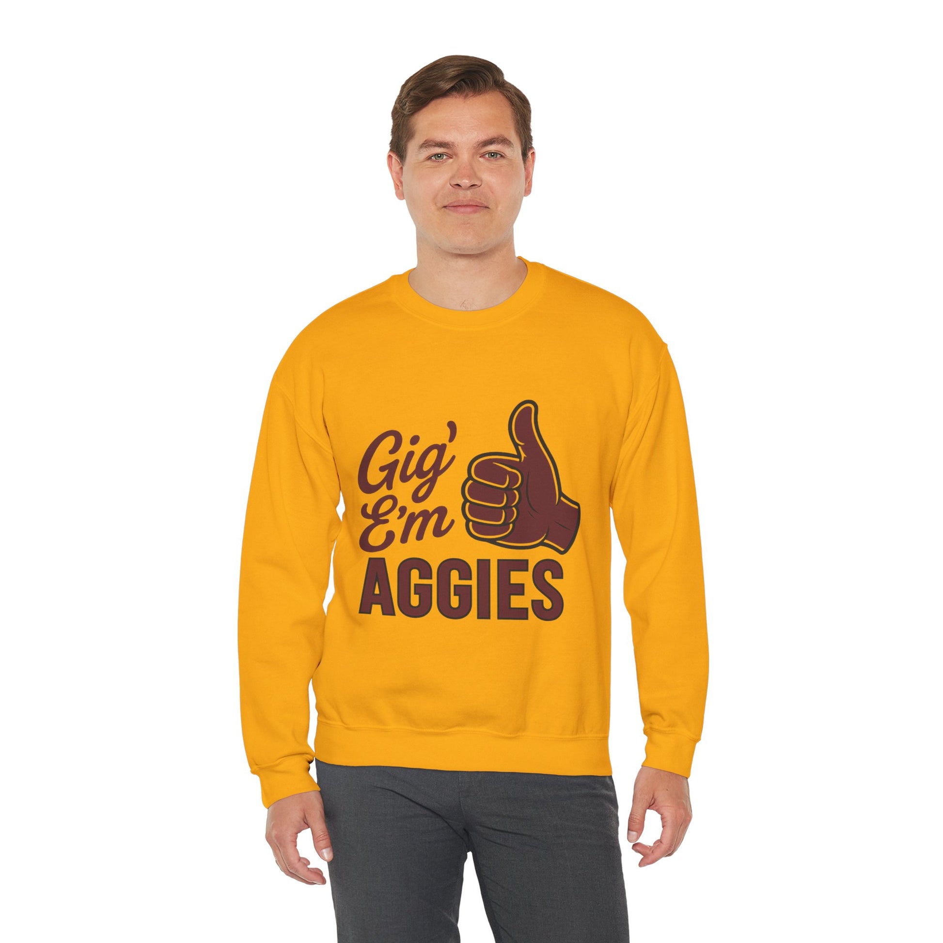 Gig 'Em Aggies Texas A&M Unisex Crewneck Sweatshirt - Sweet Baby Jeez Teez