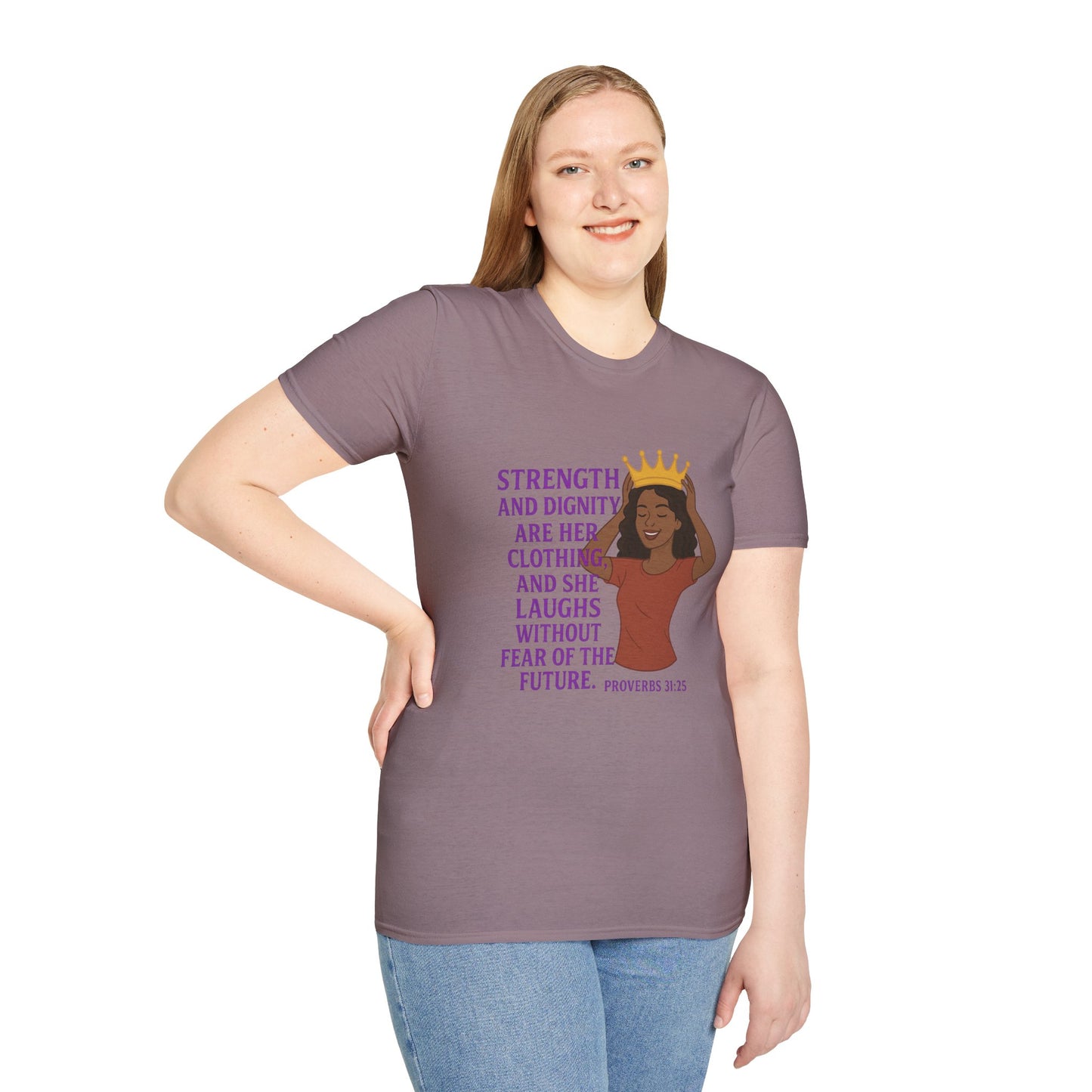 "Strength & Dignity" Bible Verse Women's Relaxed Tshirt