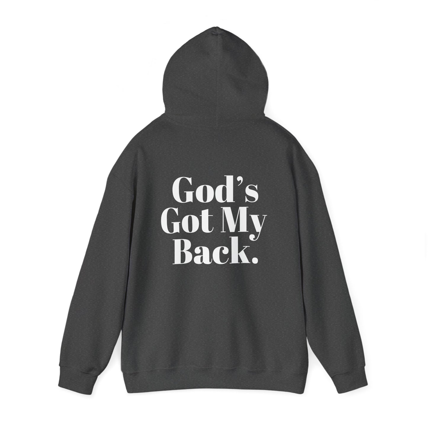 God's Got My Back Men's Hoodie (White Logo) - Sweet Baby Jeez Teez