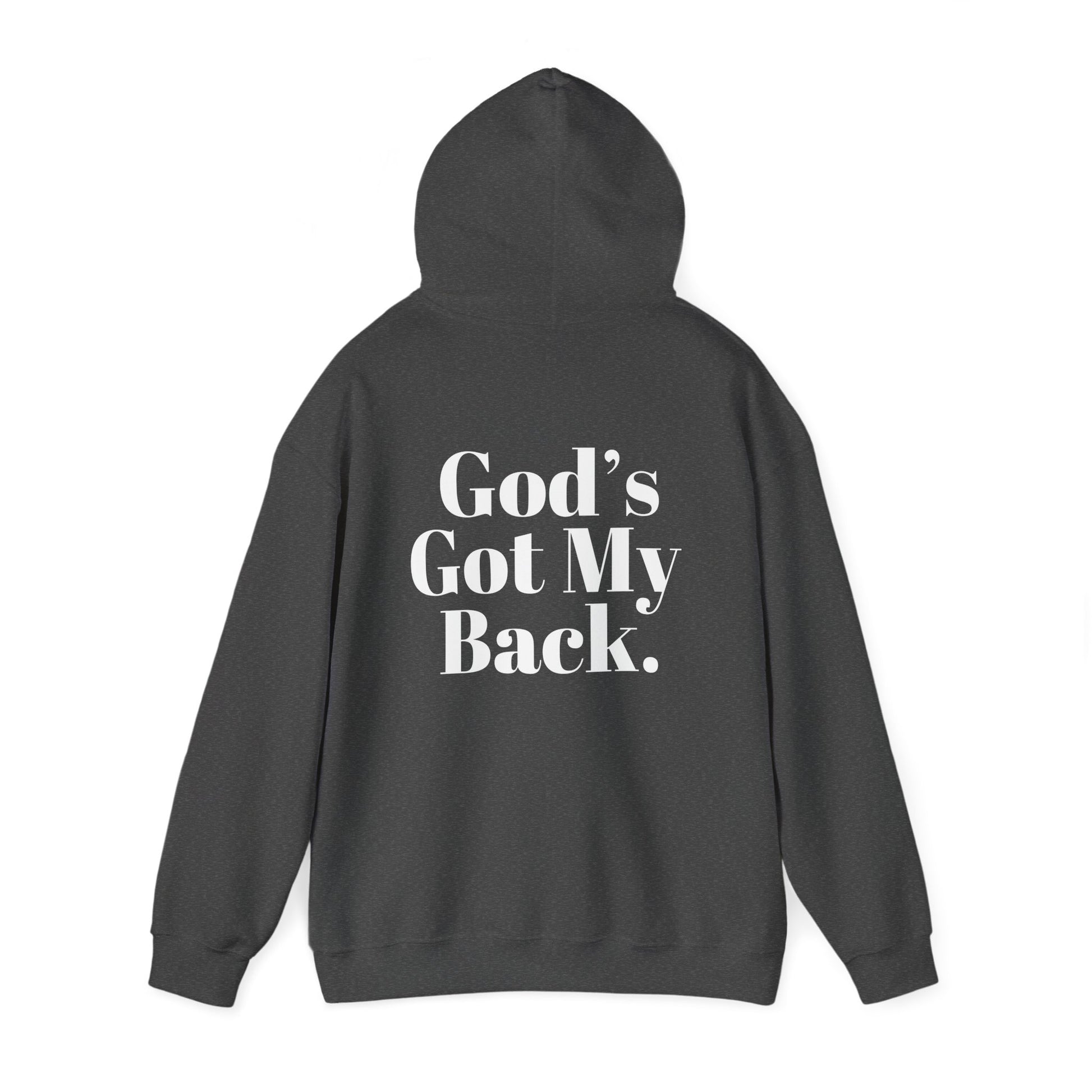 God's Got My Back Men's Hoodie (White Logo) - Sweet Baby Jeez Teez
