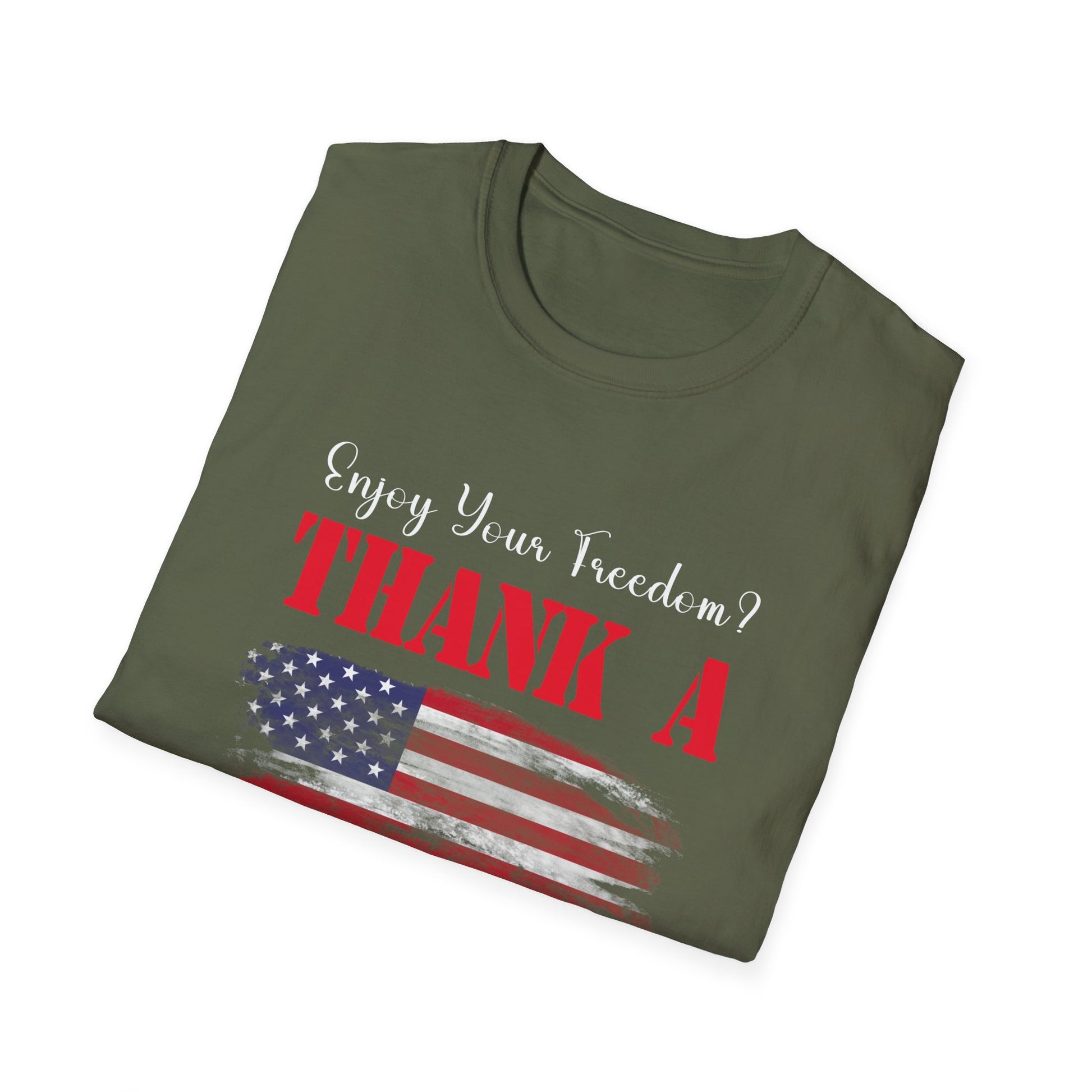 Enjoy Your Freedom Men's Tshirt (MM Color Logo) - Sweet Baby Jeez Teez