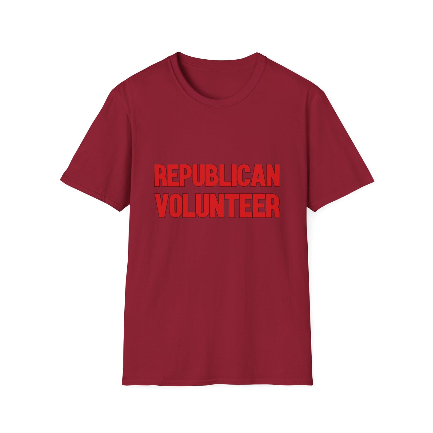 Republican Volunteer Unisex Tshirt (Red Logo) - Sweet Baby Jeez Teez
