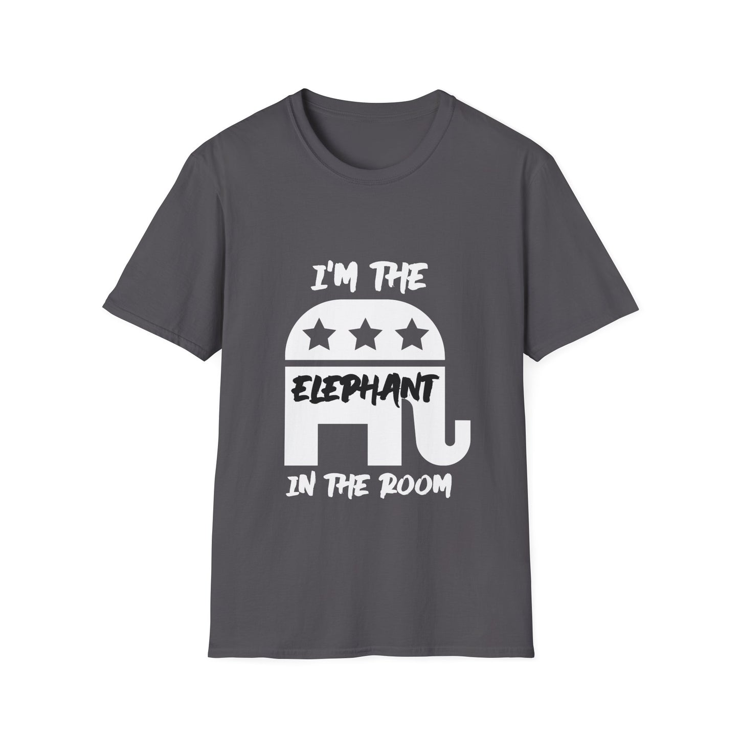 Elephant Men's Tshirt (White/Black Logo) - Sweet Baby Jeez Teez