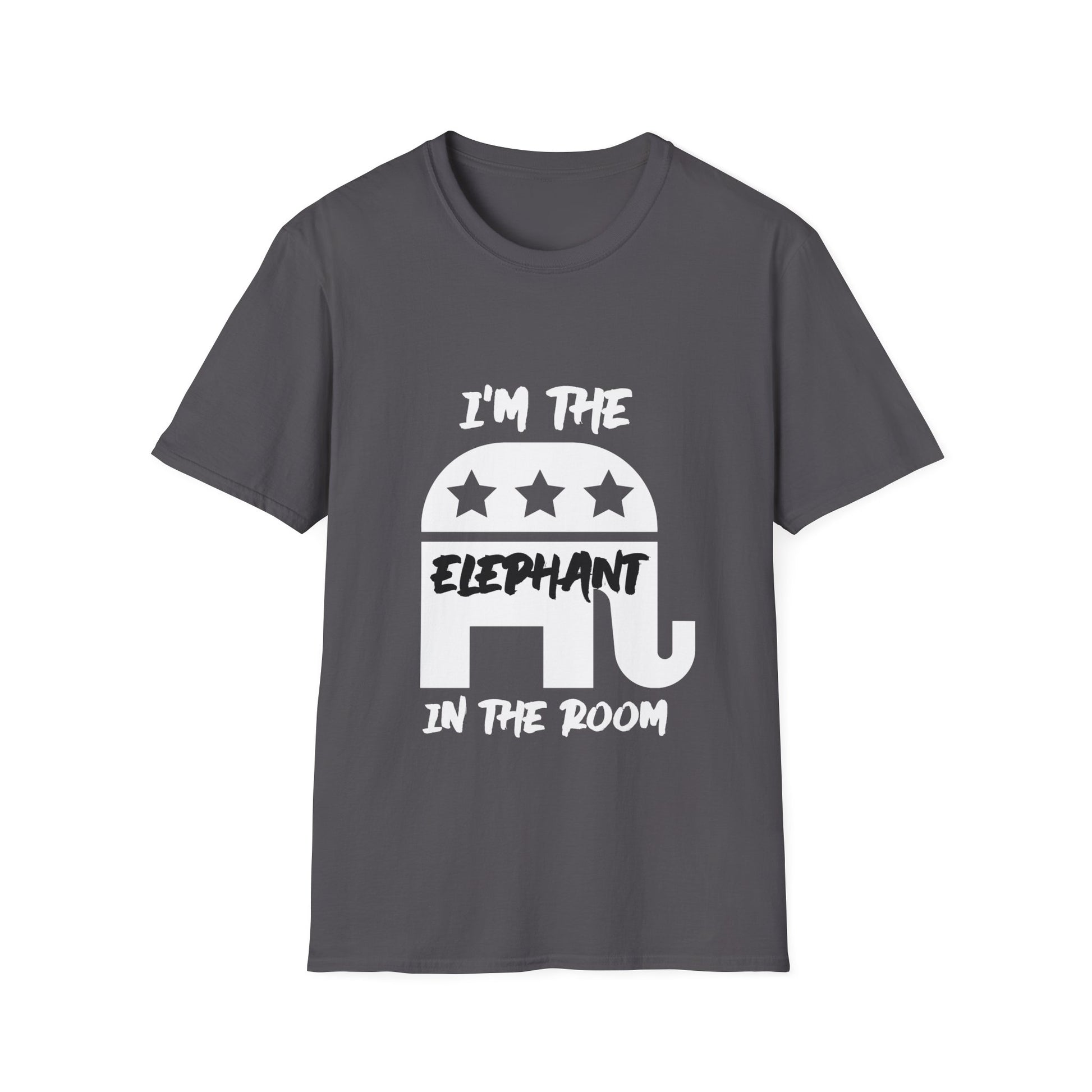 Elephant Men's Tshirt (White/Black Logo) - Sweet Baby Jeez Teez