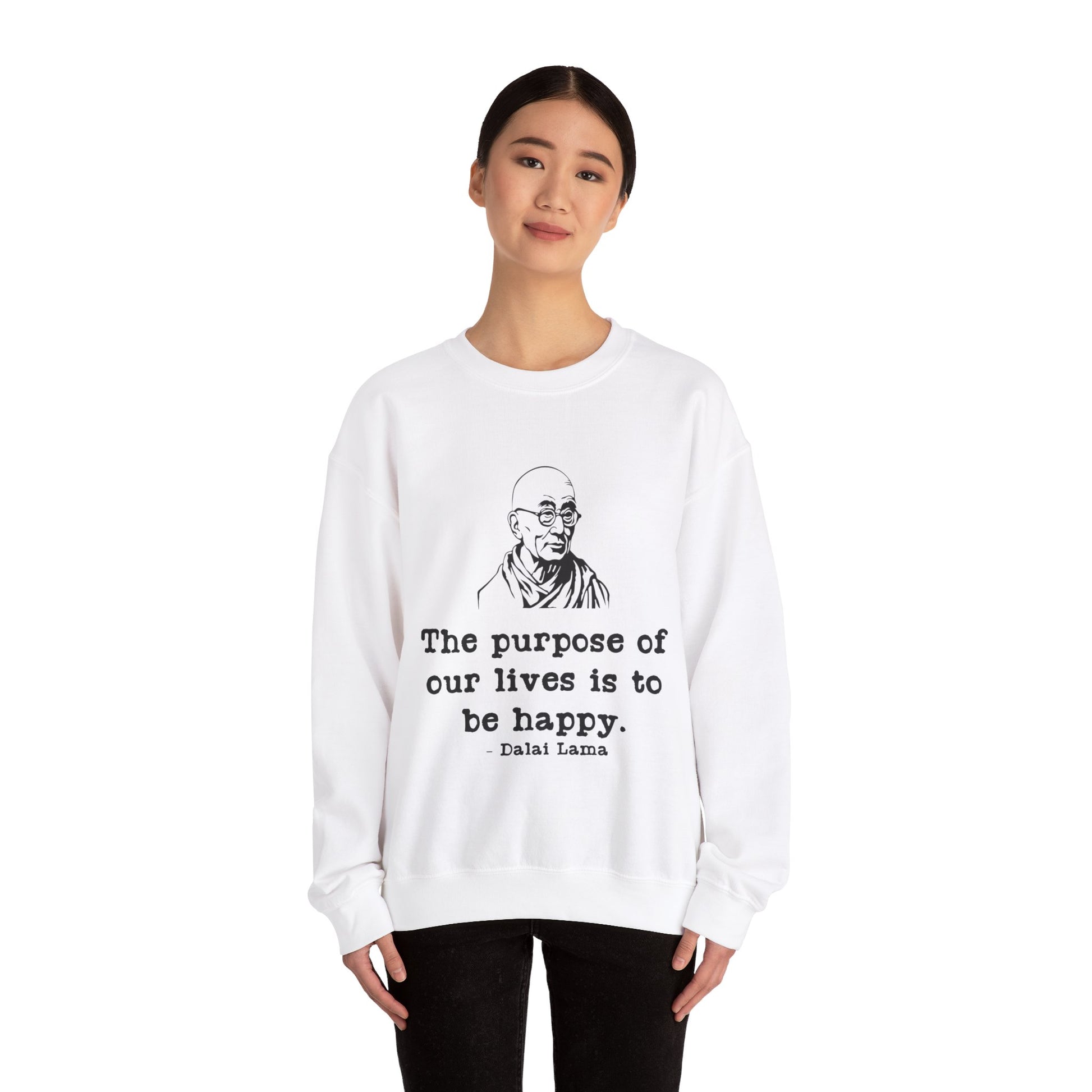 Purpose of Life Men's Sweatshirt (IW Black Logo) - Sweet Baby Jeez Teez