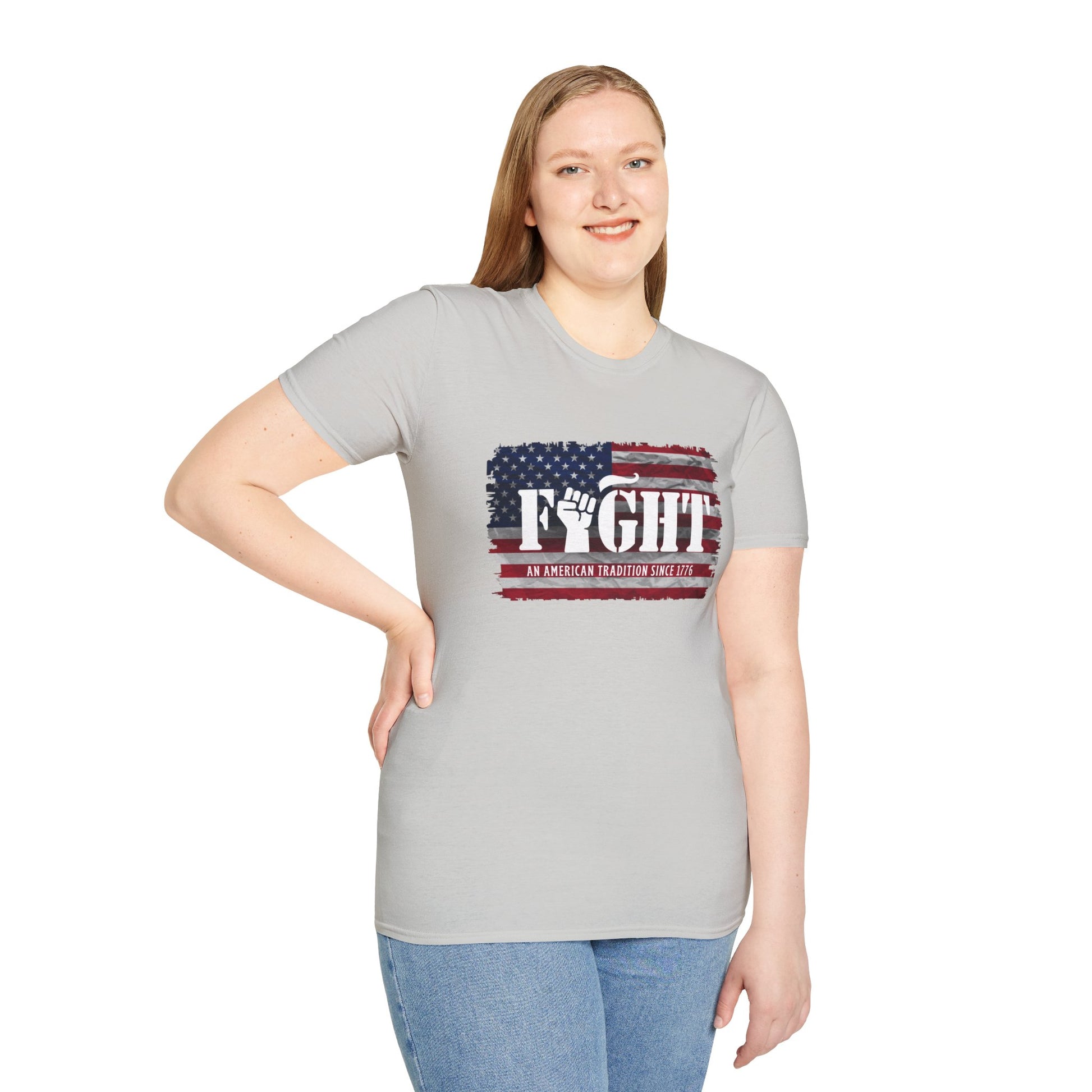 Fight Flag Women's Relaxed/Plus Tshirt - Sweet Baby Jeez Teez