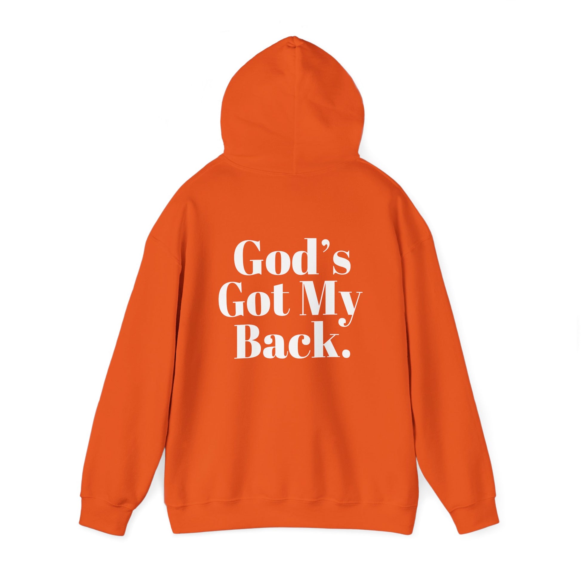 God's Got My Back Men's Hoodie (White Logo) - Sweet Baby Jeez Teez