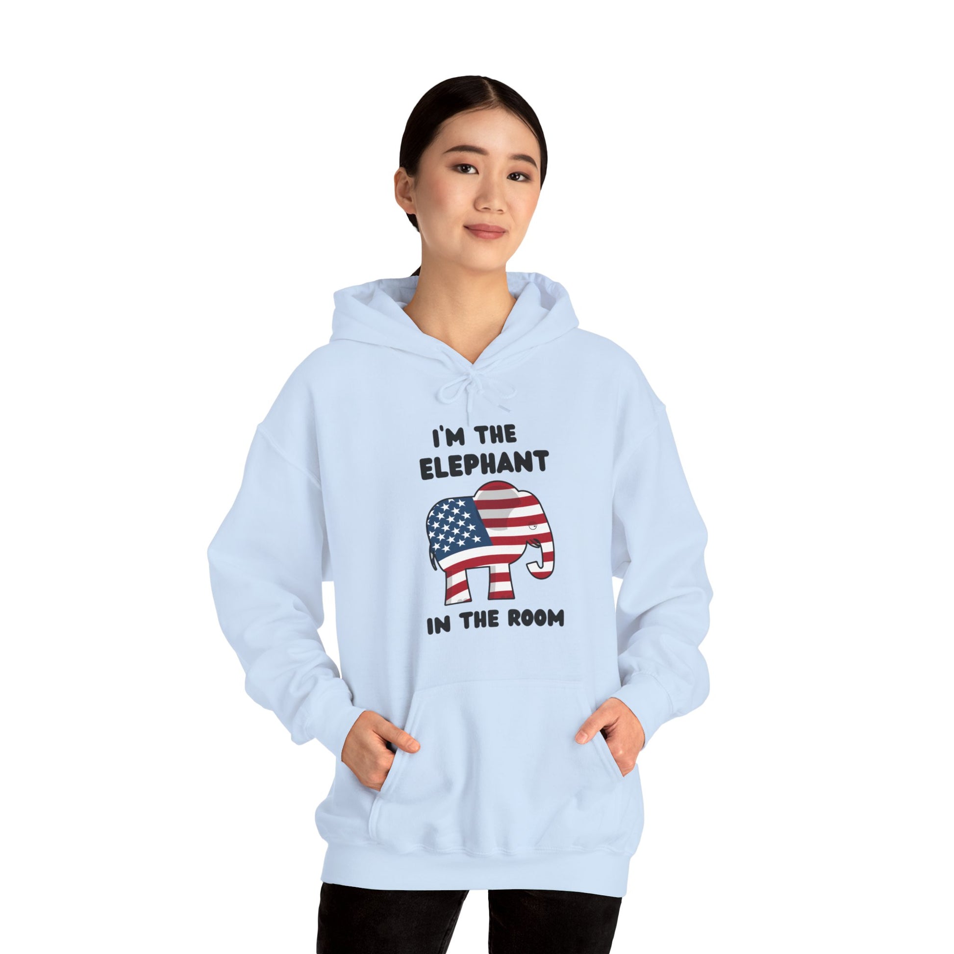 Elephant in the Room Women's Hoodie S-5XL (Black Logo) - Sweet Baby Jeez Teez