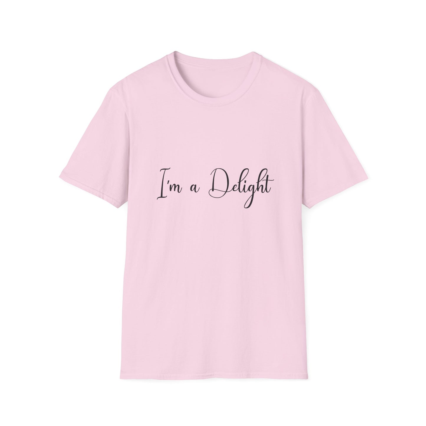 I'm a Delight Womens Relaxed/Plus Tshirt (FP Black Logo) - Sweet Baby Jeez Teez