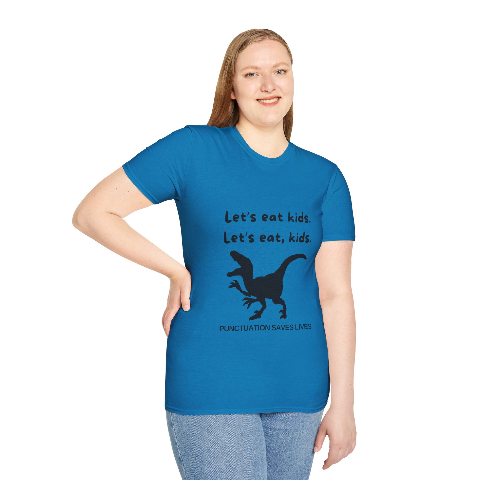 Lets Eat Kids Mens Tshirt (Black Logo) - Sweet Baby Jeez Teez