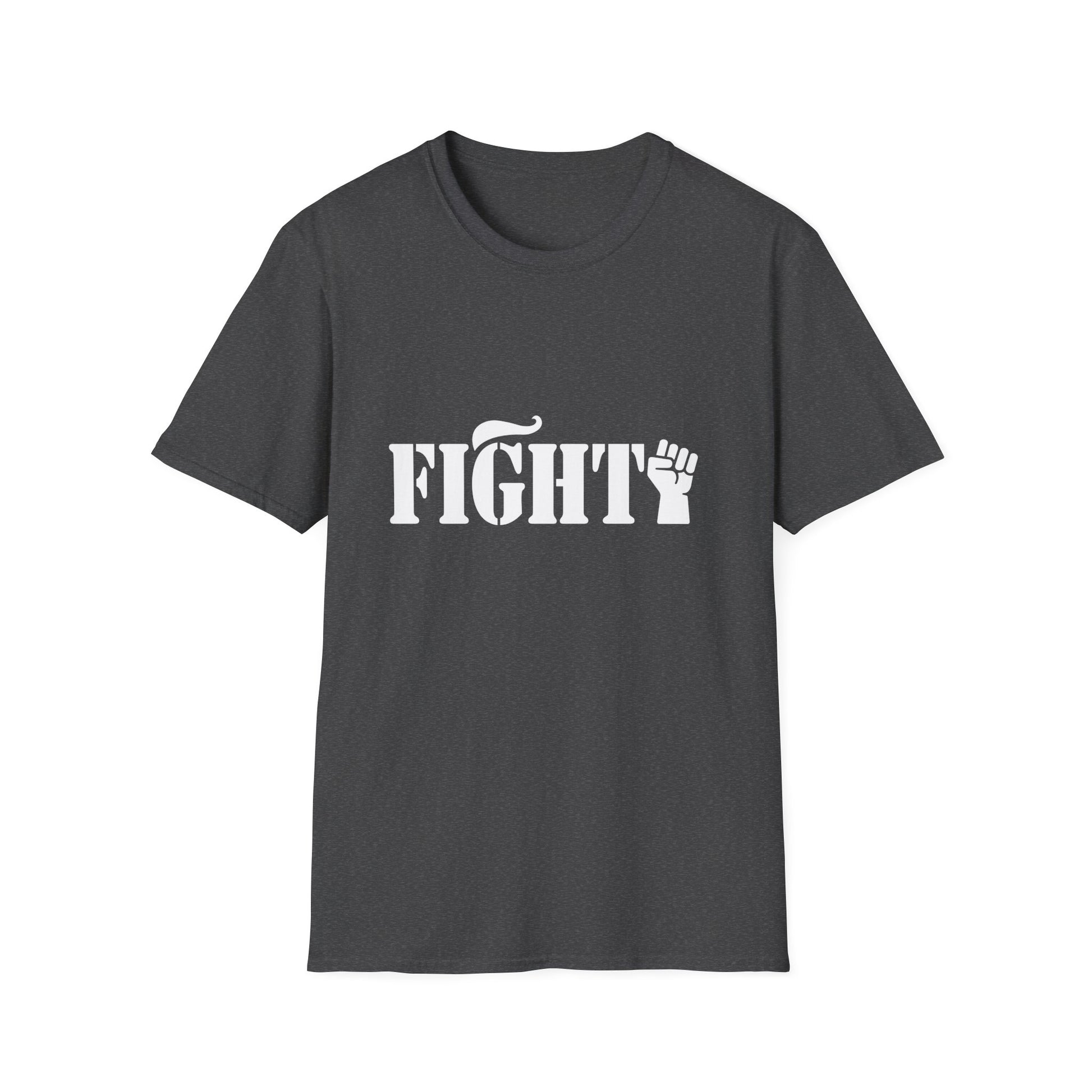 Fight Women's Relaxed/Plus Tshirt (White Fist Logo) - Sweet Baby Jeez Teez