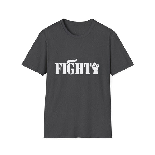 Fight Women's Relaxed/Plus Tshirt (White Fist Logo) - Sweet Baby Jeez Teez