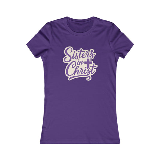 Sisters in Christ Christian Women's Inspirational Fitted Tshirt
