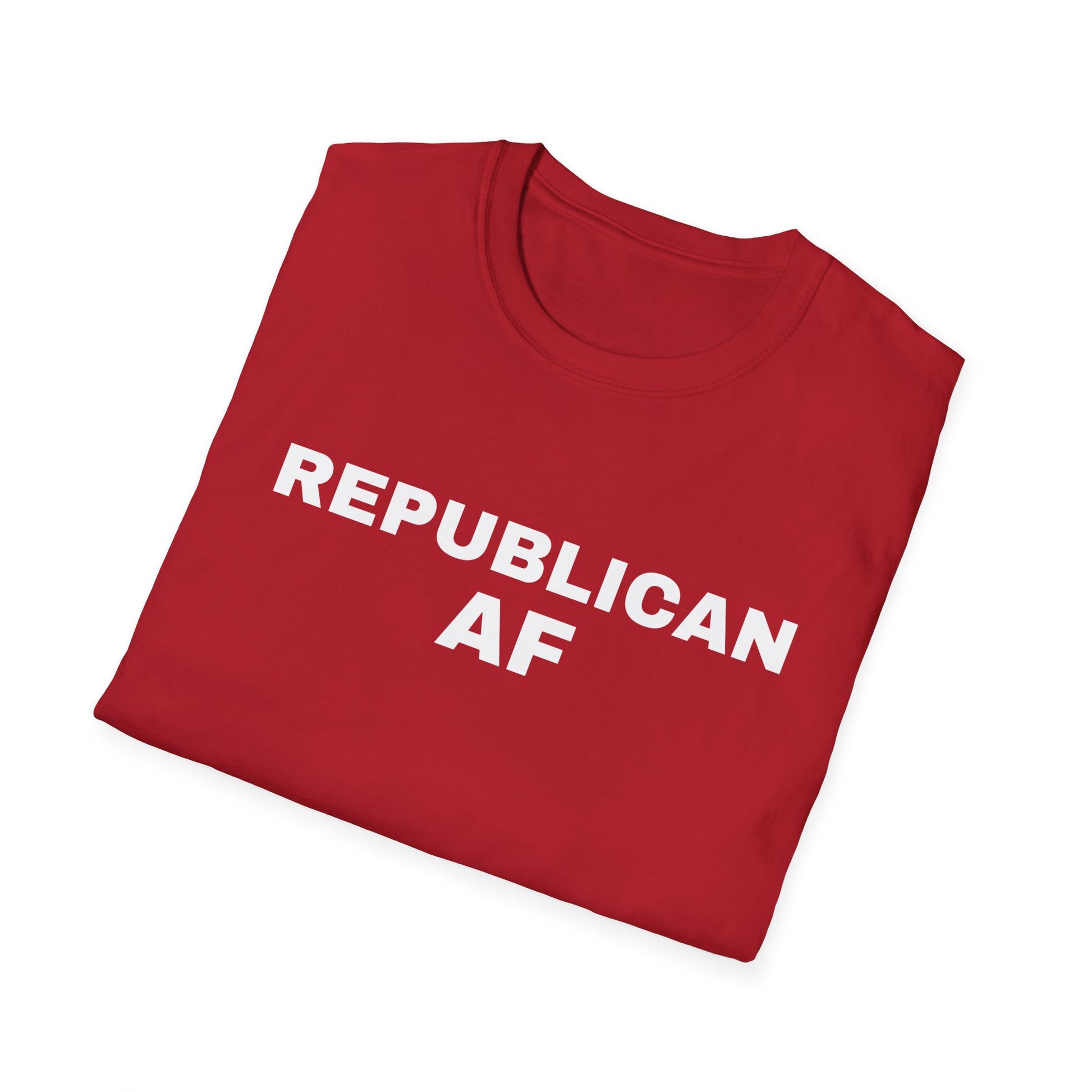 Republican AF Men's Tshirt (White Logo) - Sweet Baby Jeez Teez