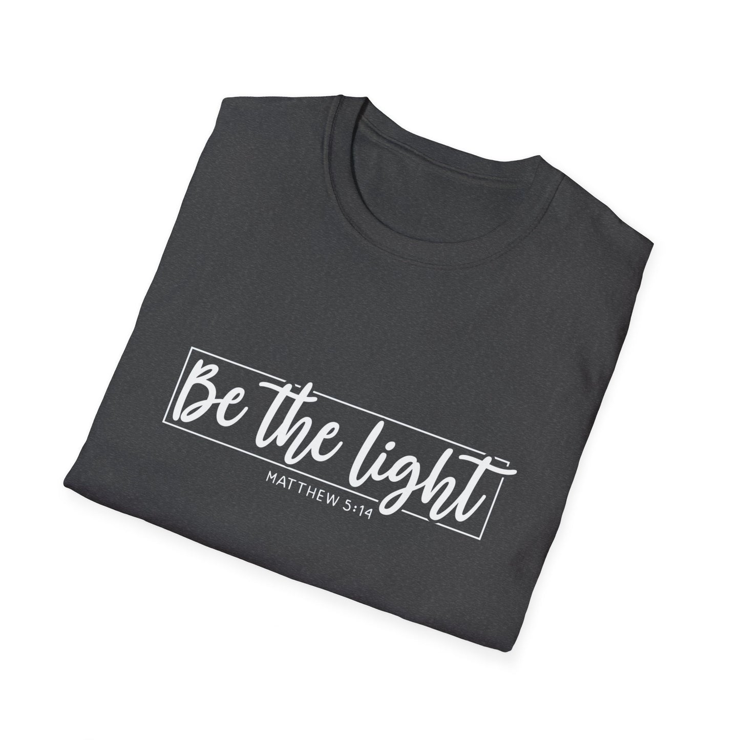 Be the Light Womens Relaxed/Plus Tshirt (White Logo) - Sweet Baby Jeez Teez