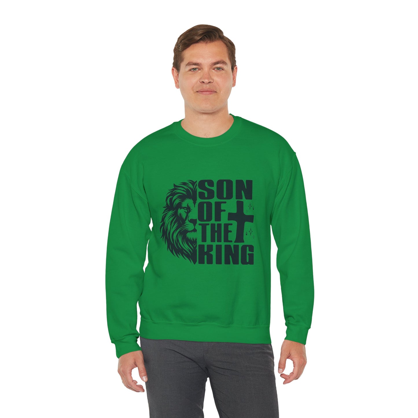 Son of the King Men's Sweatshirt (Black Logo) - Sweet Baby Jeez Teez