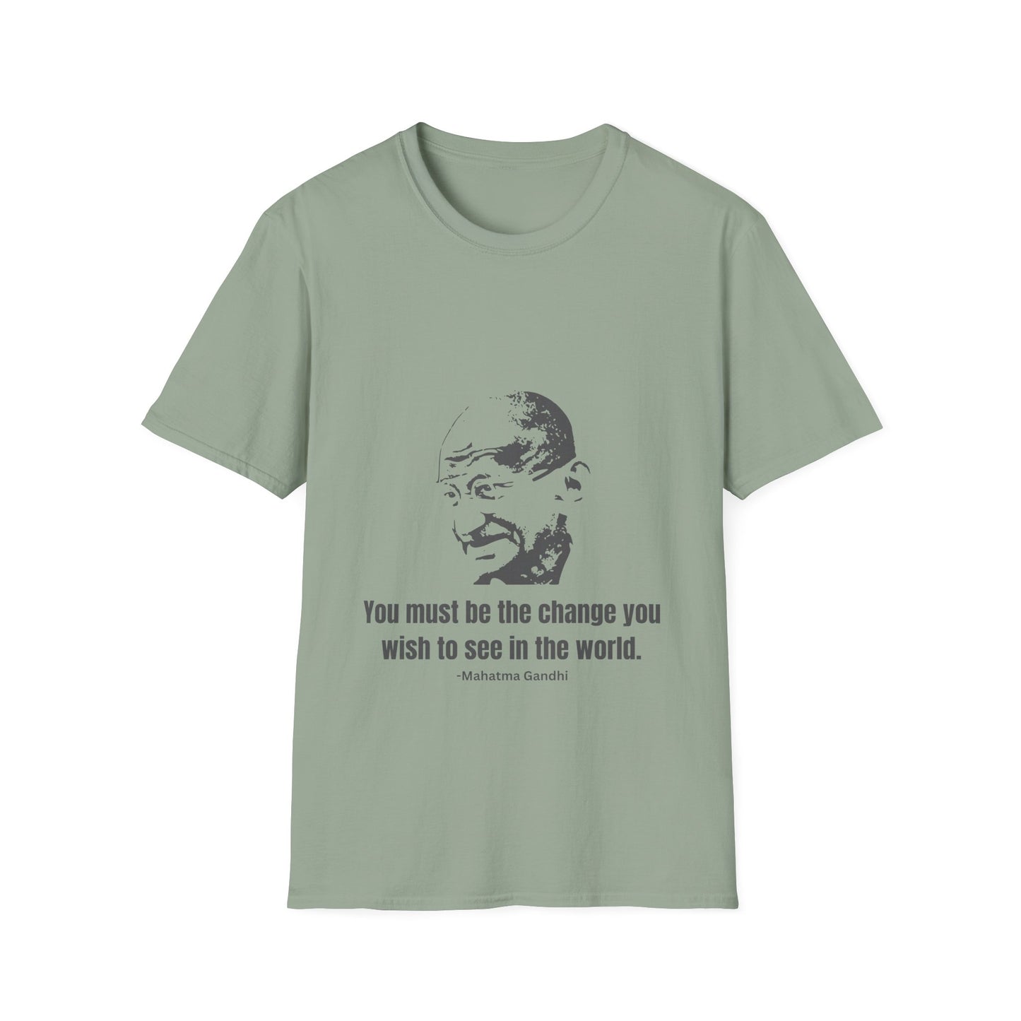 Be the Change Men's Tshirt (IW Gray Logo) - Sweet Baby Jeez Teez