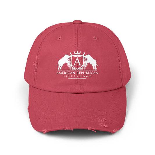 ARS White Logo Distressed Cap | ARS Cap | Sweet Baby Jeez Teez
