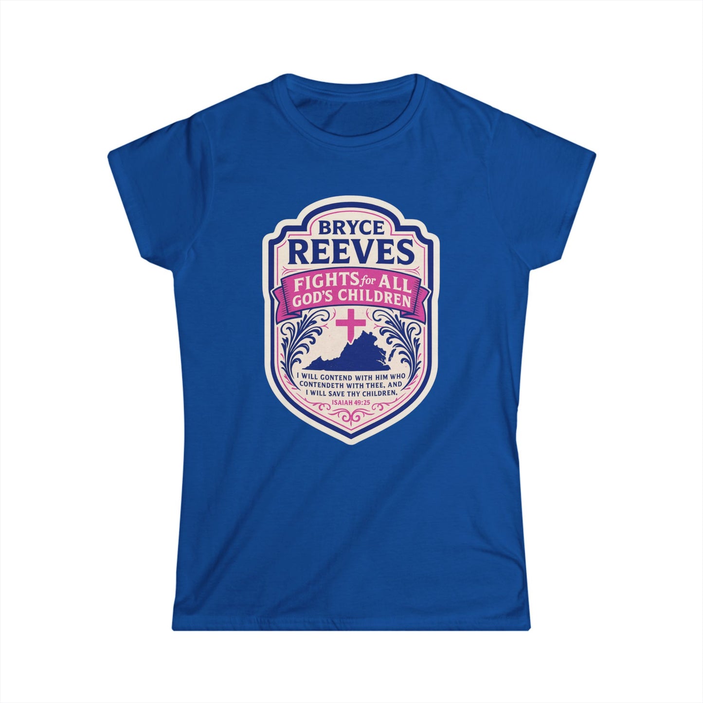 Bryce Reeves Fights for ALL God's Children Women's Semi-Fitted Tshirt