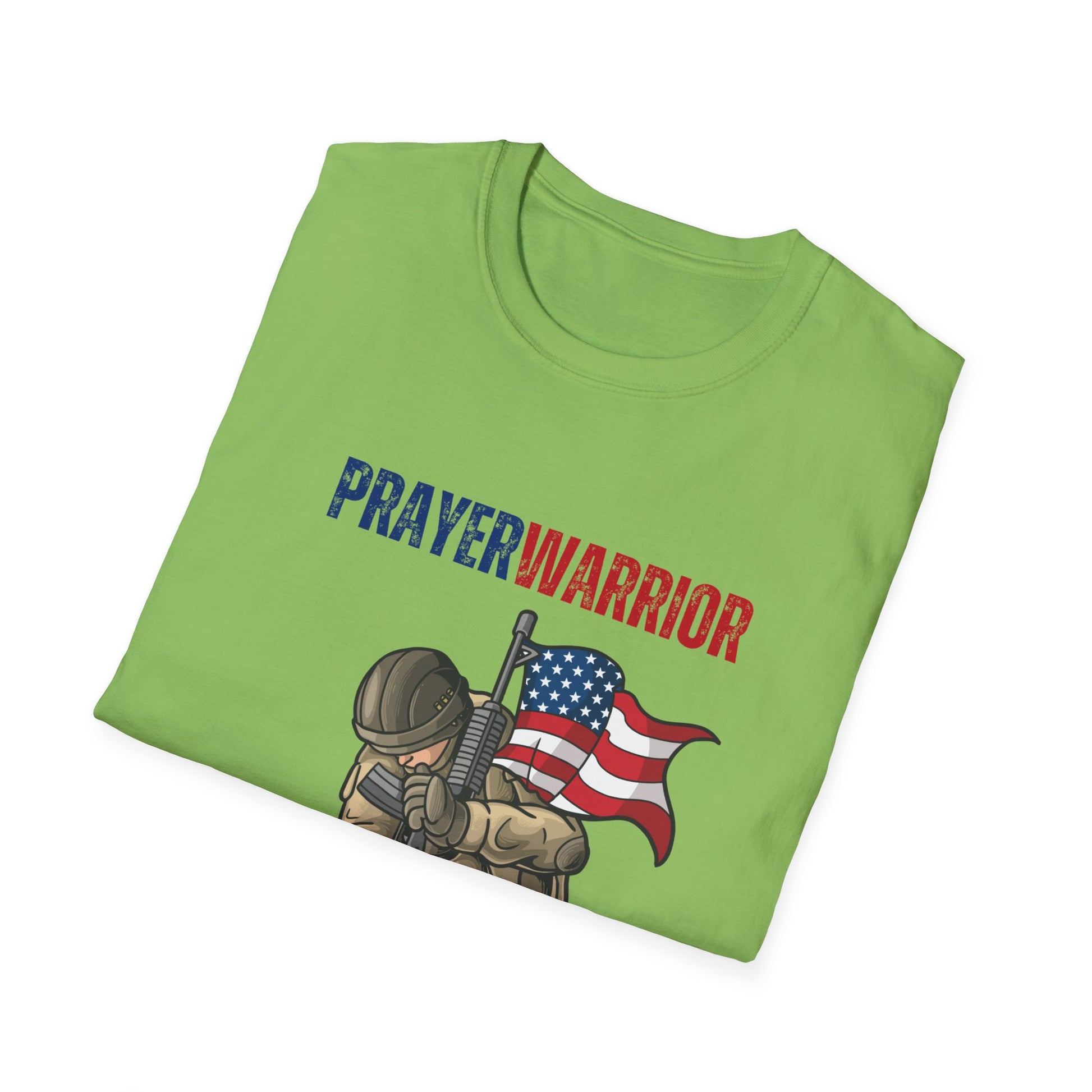 Prayer Warrior Soldier Men's Tshirt S-5XL - Sweet Baby Jeez Teez