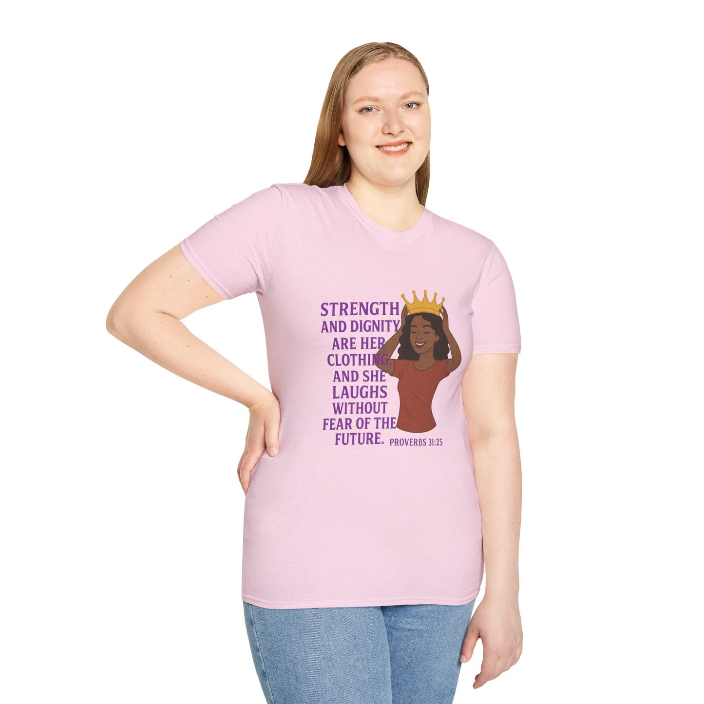 "Strength & Dignity" Bible Verse Women's Relaxed Tshirt