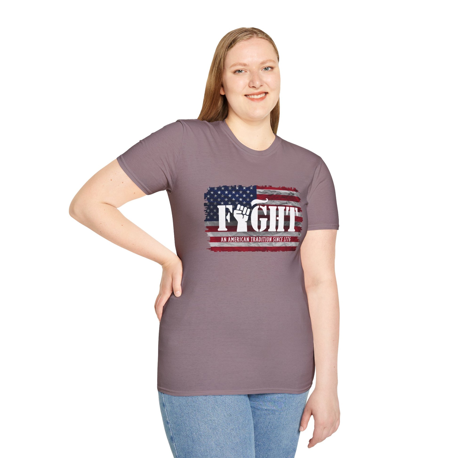 Fight Flag Women's Relaxed/Plus Tshirt - Sweet Baby Jeez Teez
