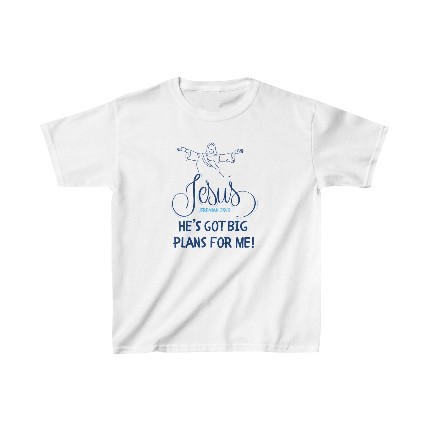 Jesus Has Big Plans Boy's Tshirt (Blue Logo) - Sweet Baby Jeez Teez